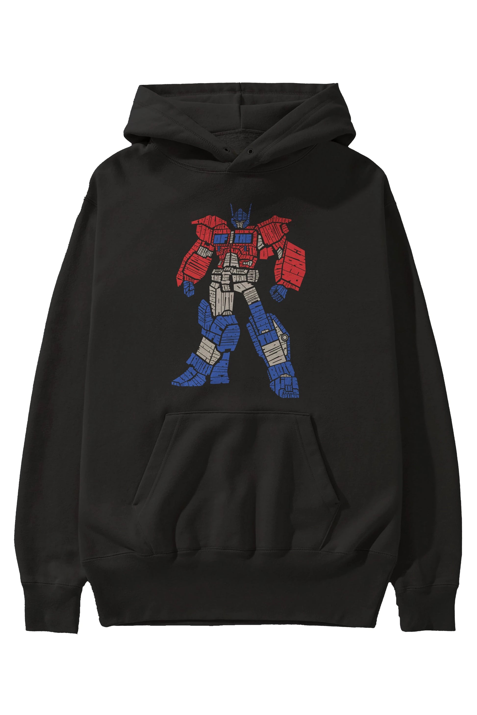 Optimus Prime Ön Baskılı Hoodie Oversize Kapüşonlu Sweatshirt Erkek Kadın Unisex