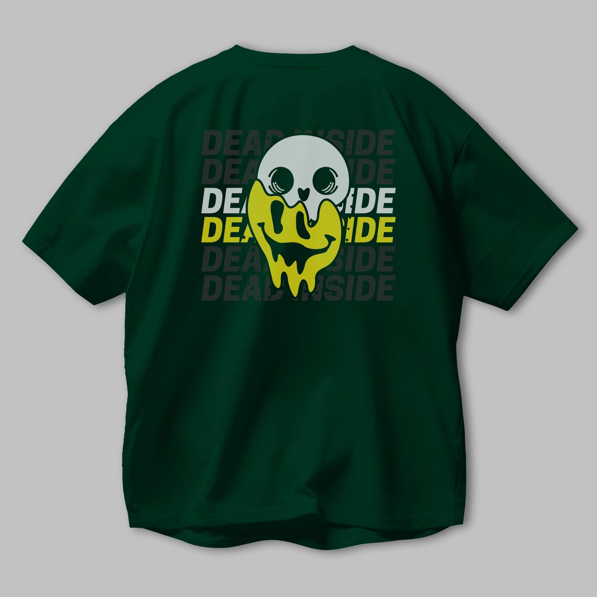 Dead Inside Yazılı Arka Baskılı Oversize t-shirt Erkek Kadın Unisex