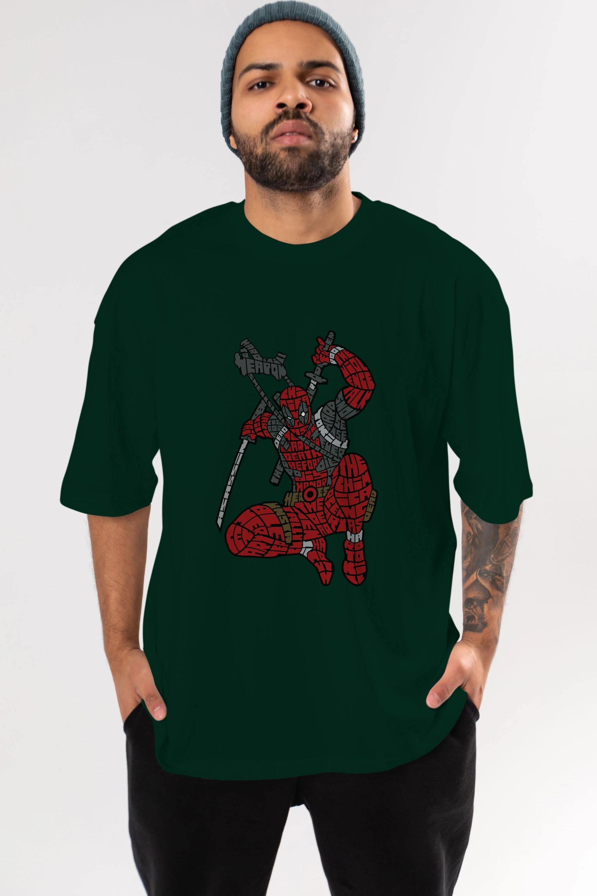 Chimichanga Ön Baskılı Oversize t-shirt %100 pamuk Erkek Kadın Unisex