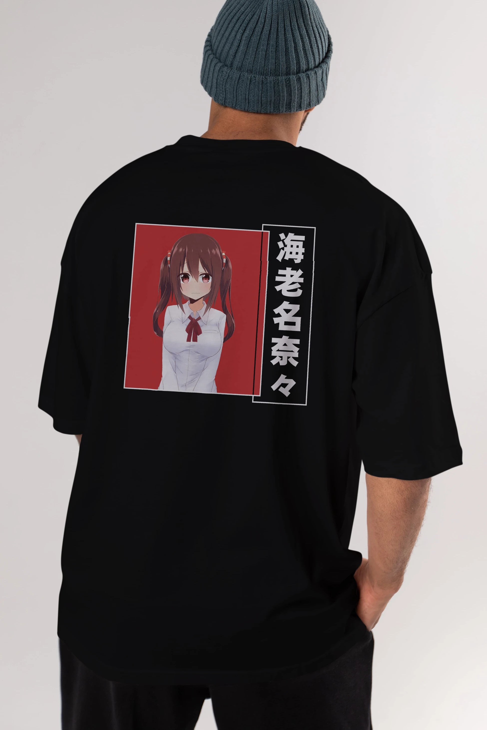 Nana Ebina 1 Anime Arka Baskılı Oversize t-shirt Erkek Kadın Unisex