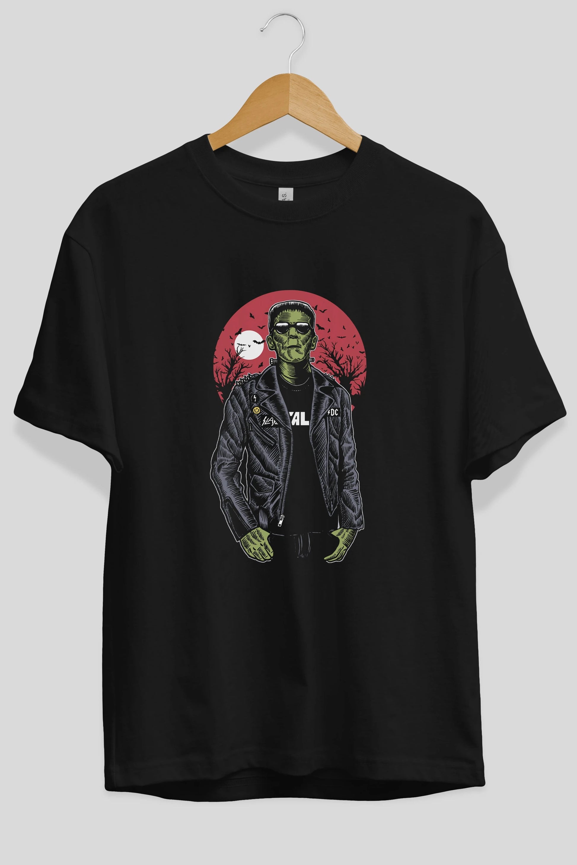 Frank Ön Baskılı Oversize t-shirt Erkek Kadın Unisex %100 Pamuk tişort