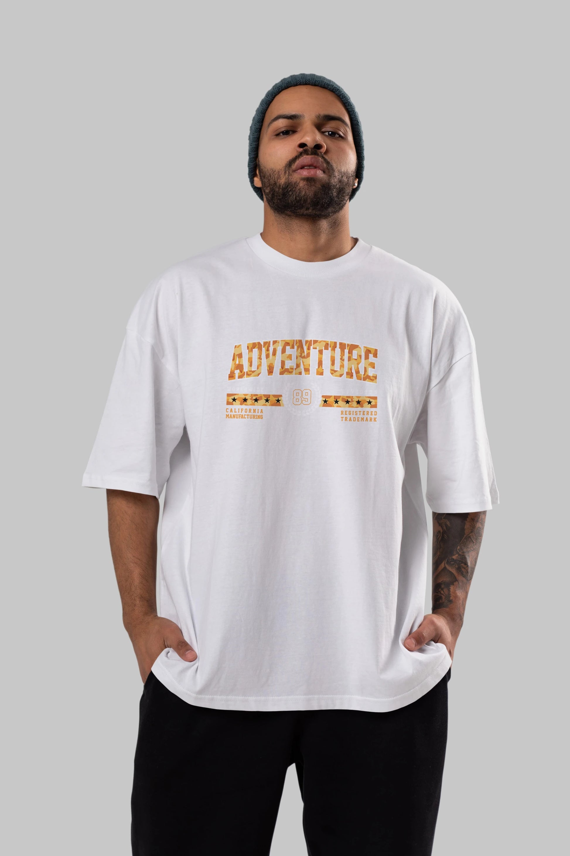 Adventure Ön Baskılı Oversize t-shirt Erkek Kadın Unisex