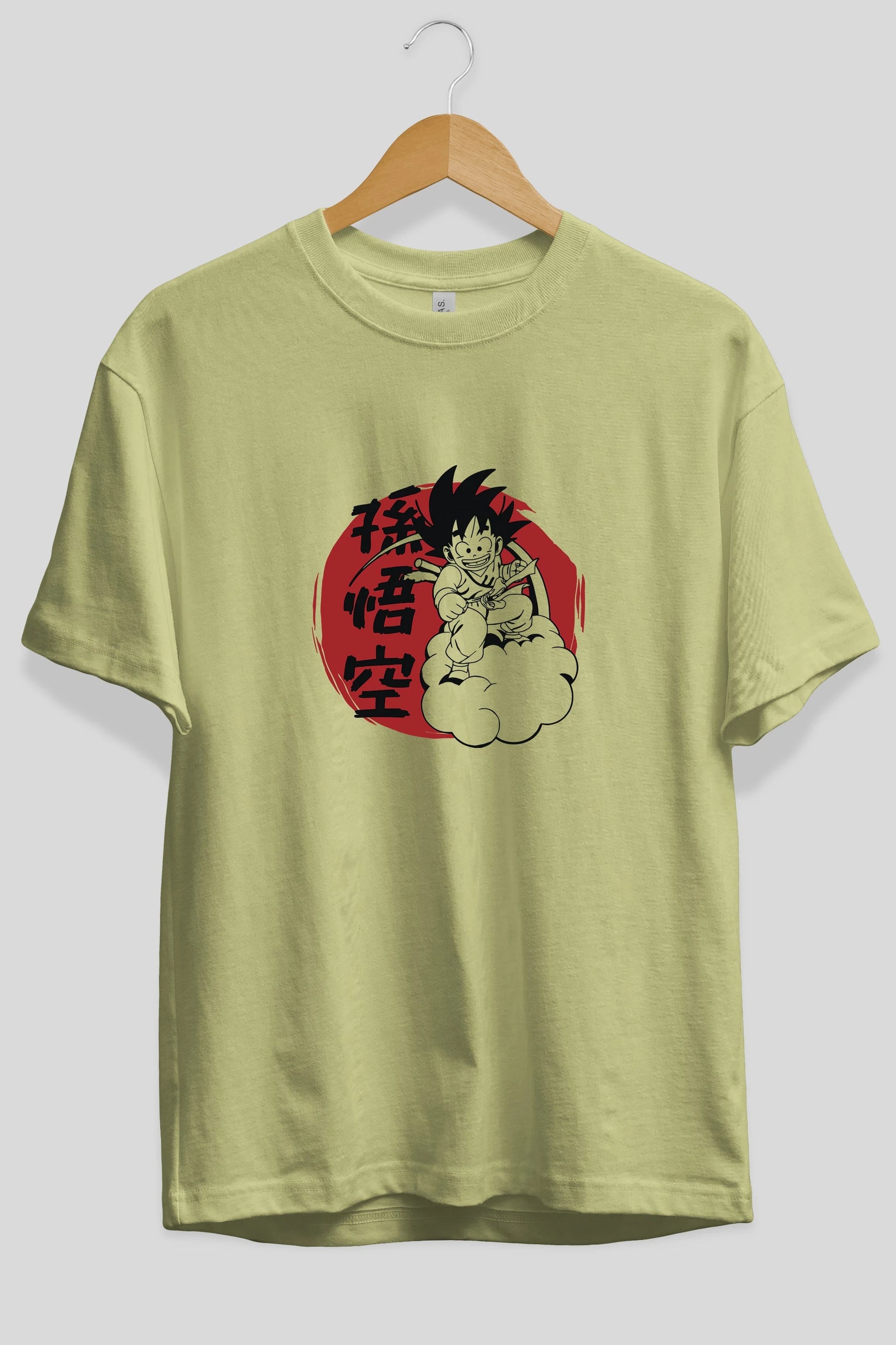 DRAGON BALL Anime Ön Baskılı Oversize t-shirt %100 pamuk Erkek Kadın Unisex