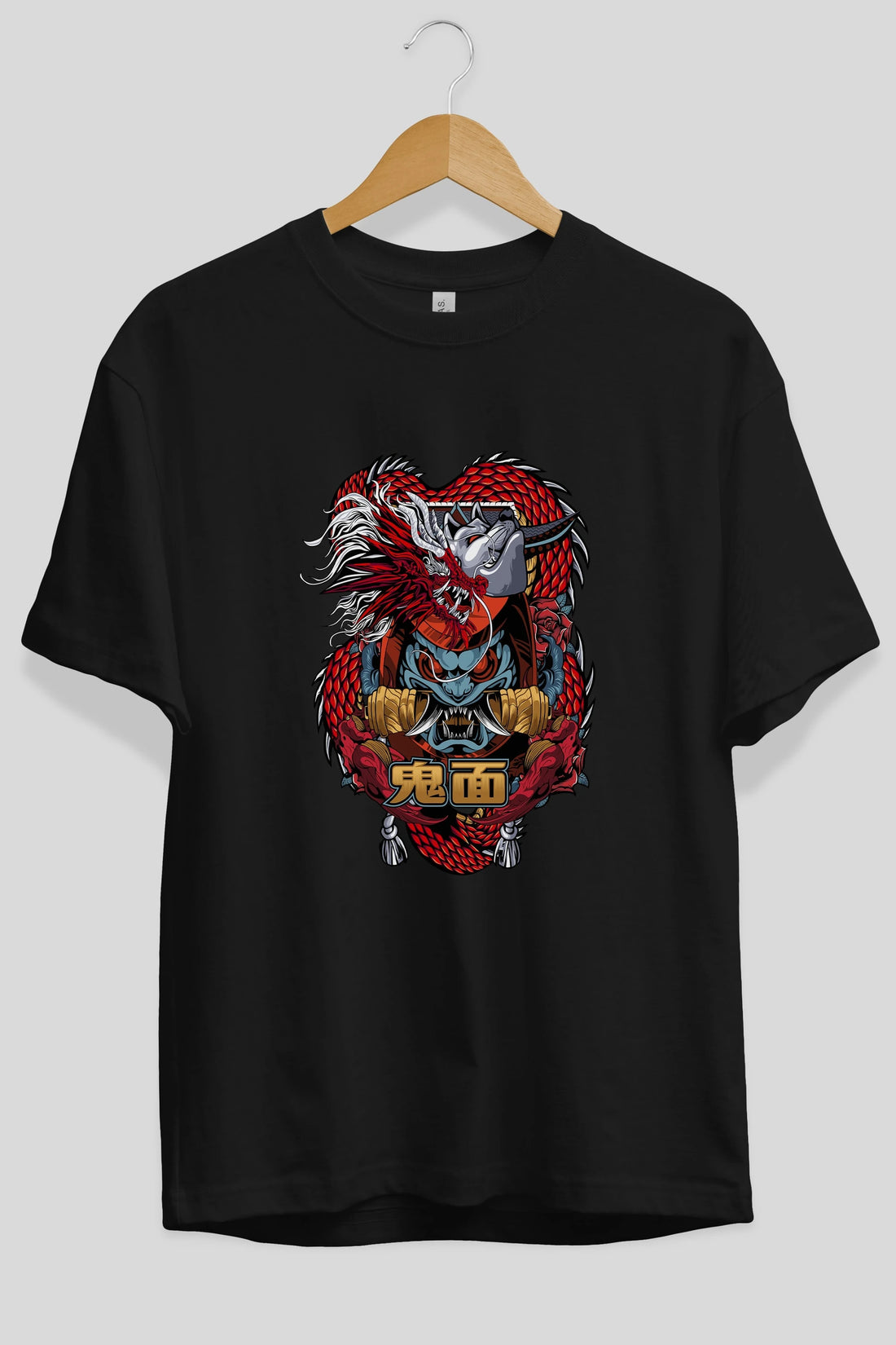 TRIBAL Anime Ön Baskılı Oversize t-shirt %100 pamuk Erkek Kadın Unisex