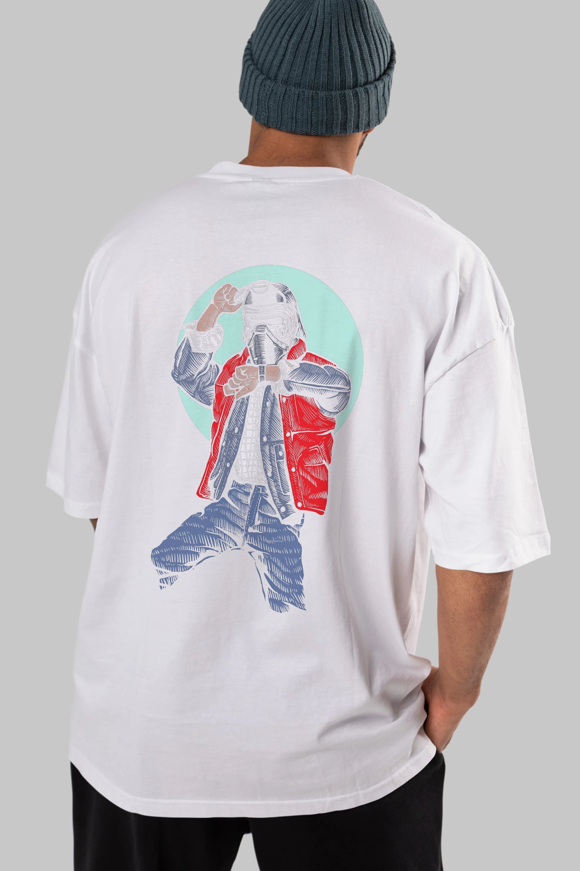 Kylo Mcfly Arka Baskılı Oversize t-shirt Erkek Kadın Unisex %100 Pamuk
