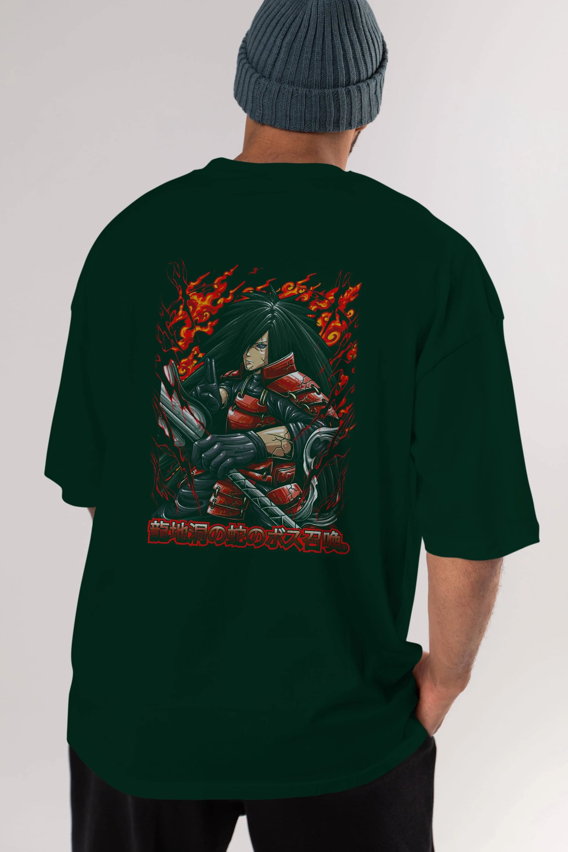 NARUTO (12) Anime Arka Baskılı Oversize t-shirt Erkek Kadın Unisex