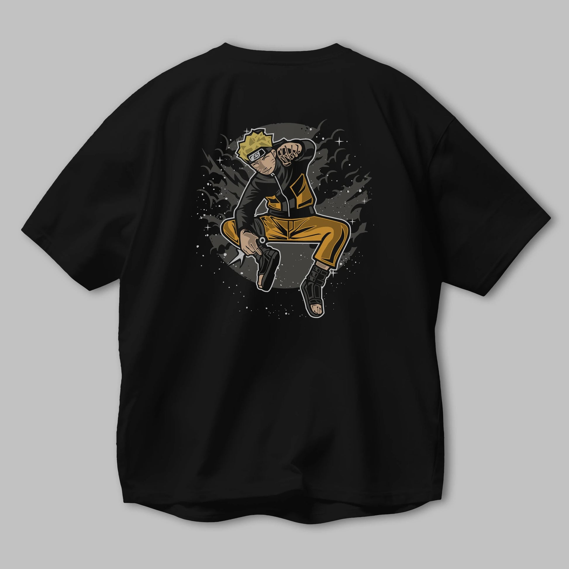 NARUTO Arka Baskılı Oversize t-shirt Erkek Kadın Unisex %100 Pamuk