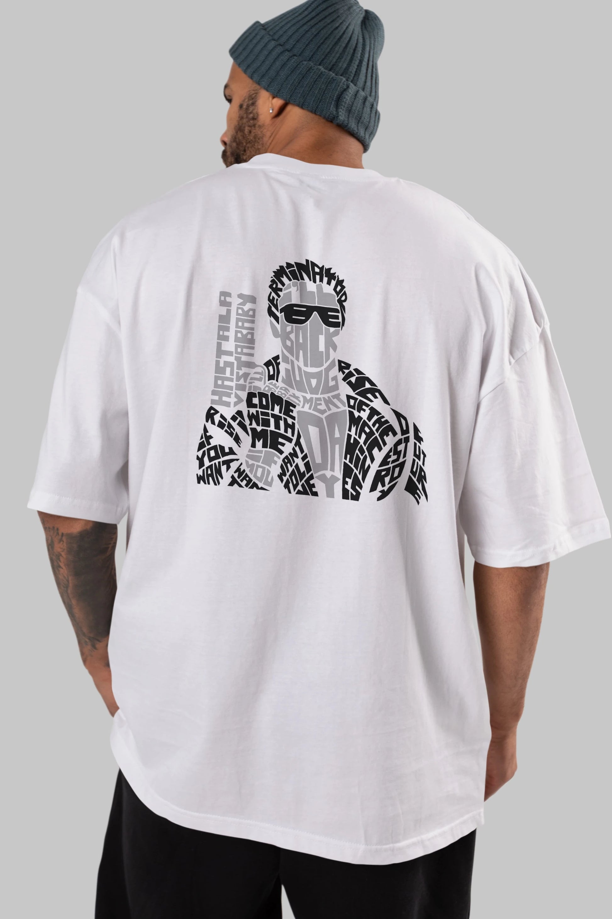 I_ll Be Back Arka Baskılı Oversize t-shirt %100 pamuk Erkek Kadın Unisex
