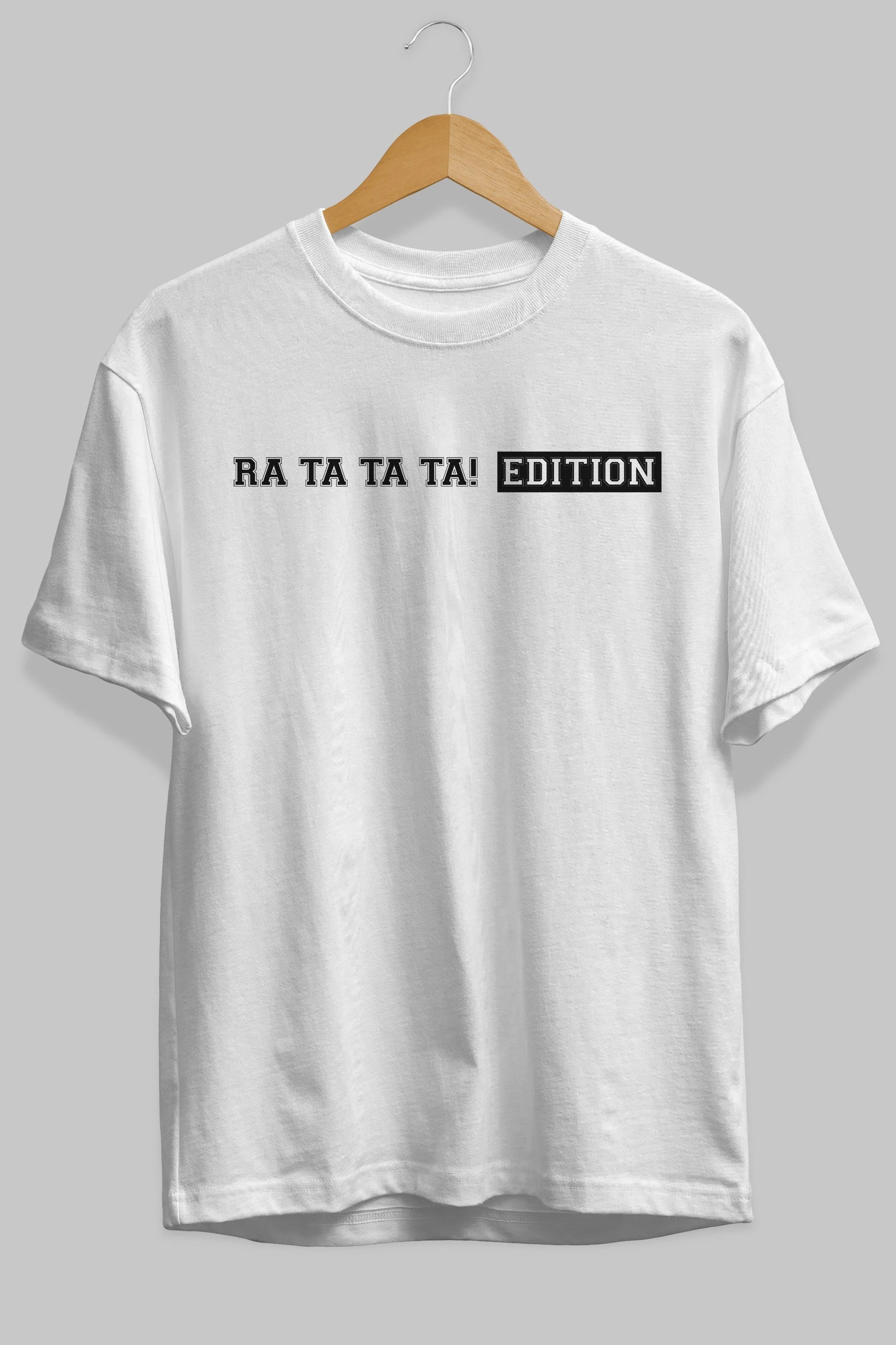 Ra Ta Ta Edition Ön Baskılı Oversize t-shirt %100 pamuk Erkek Kadın Unisex