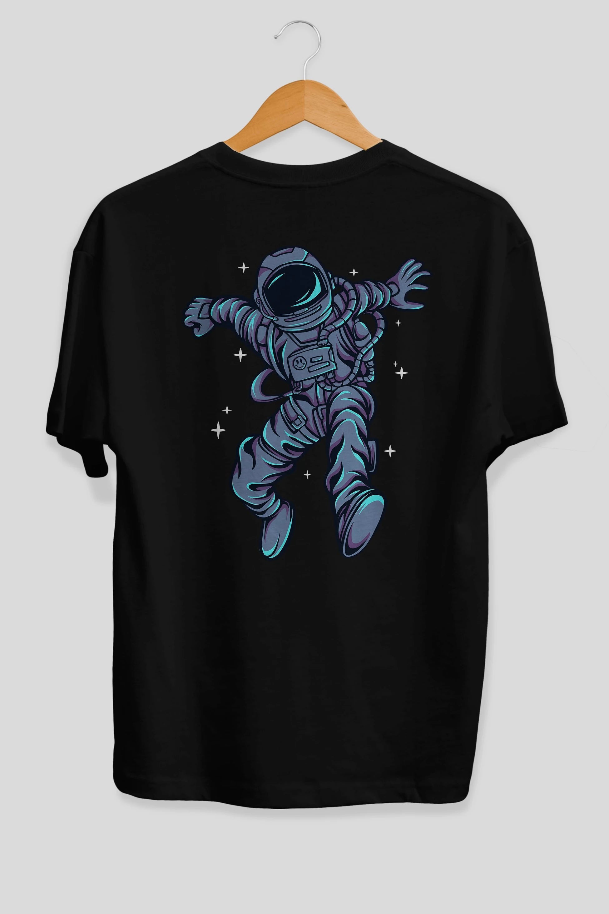 Astrostars tshirt Arka Baskılı Oversize t-shirt Erkek Kadın Unisex