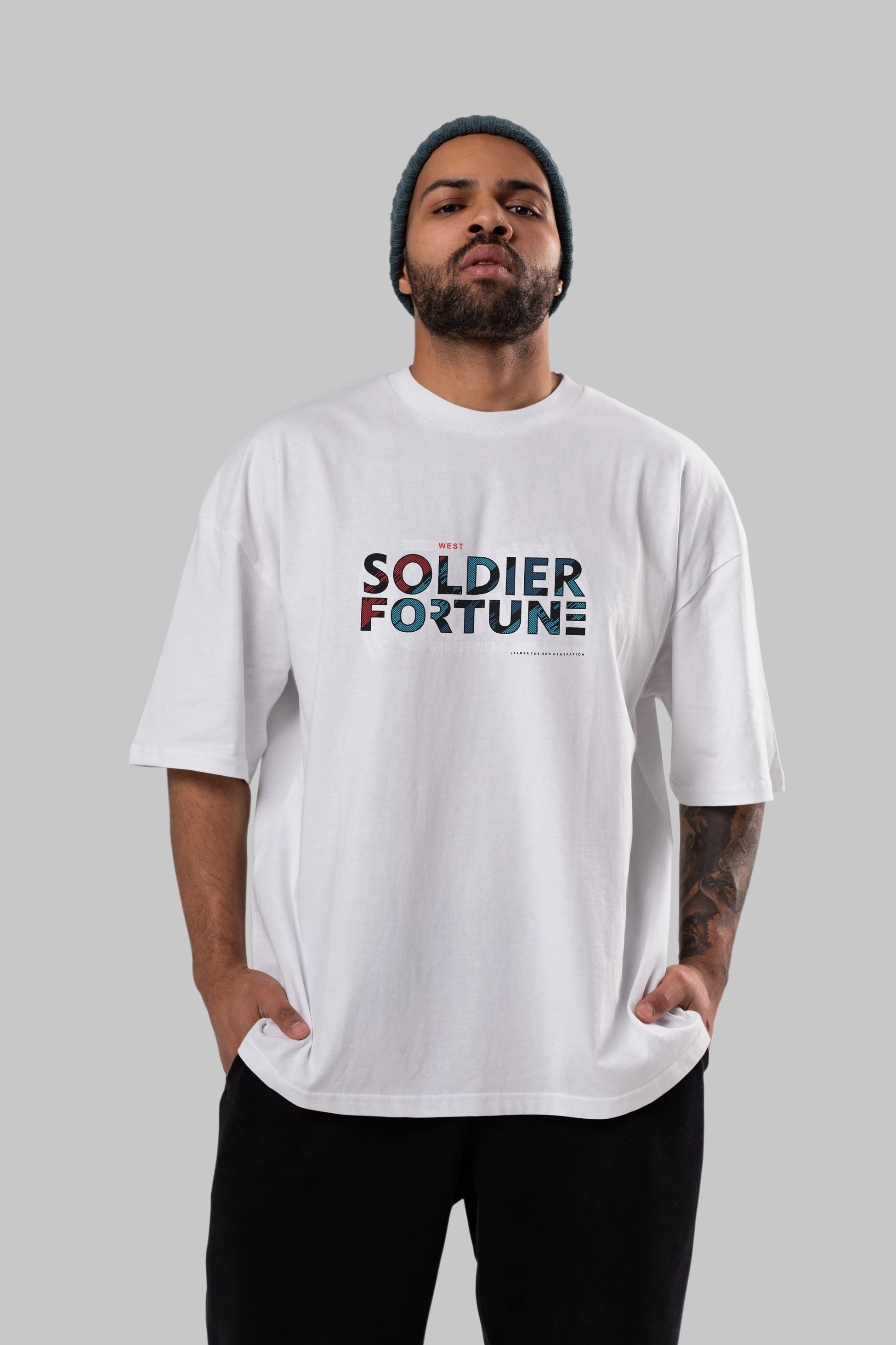 Soldier Fortune Ön Baskılı Oversize t-shirt Erkek Kadın Unisex