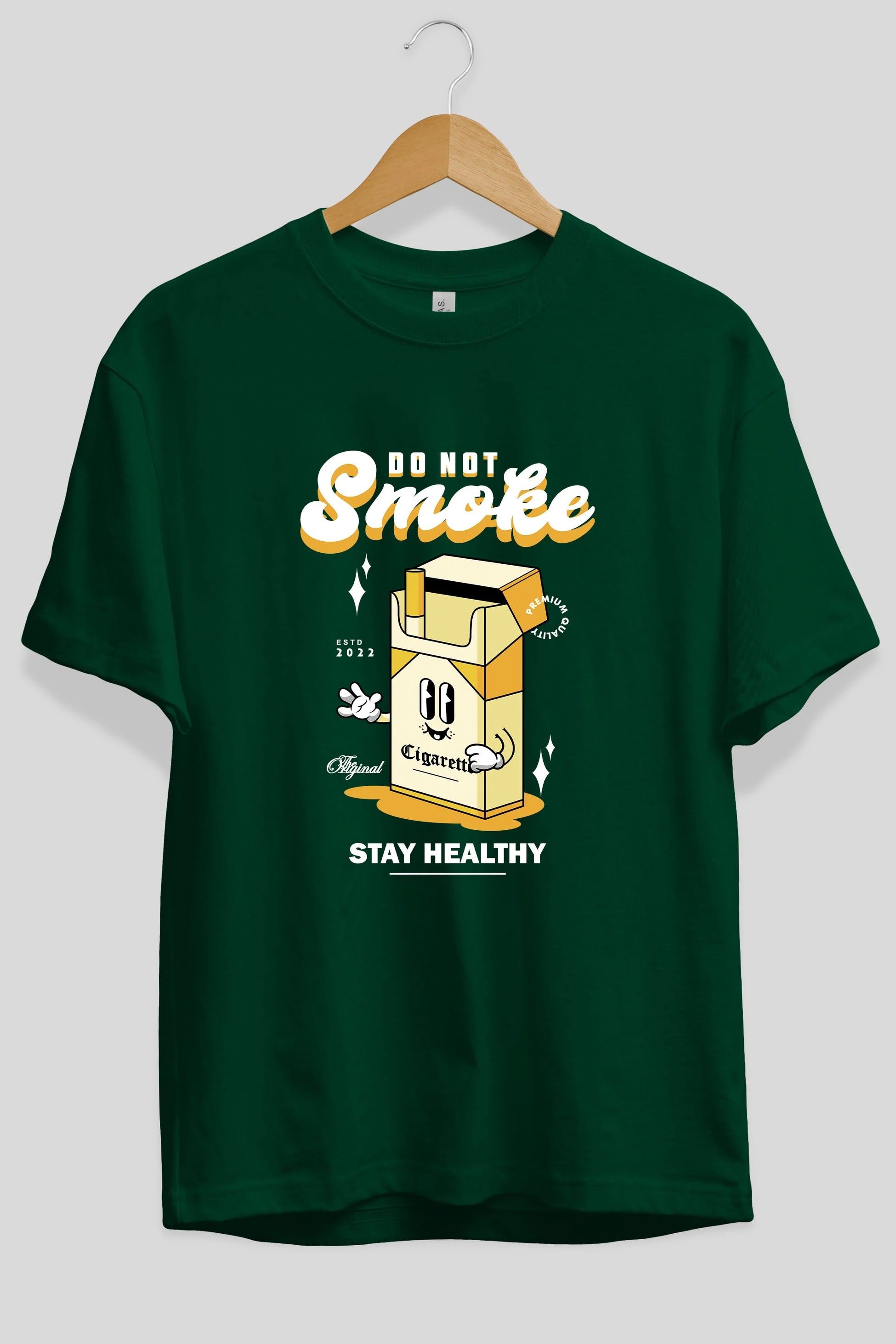Do Not Smoke Ön Baskılı Oversize t-shirt Erkek Kadın Unisex