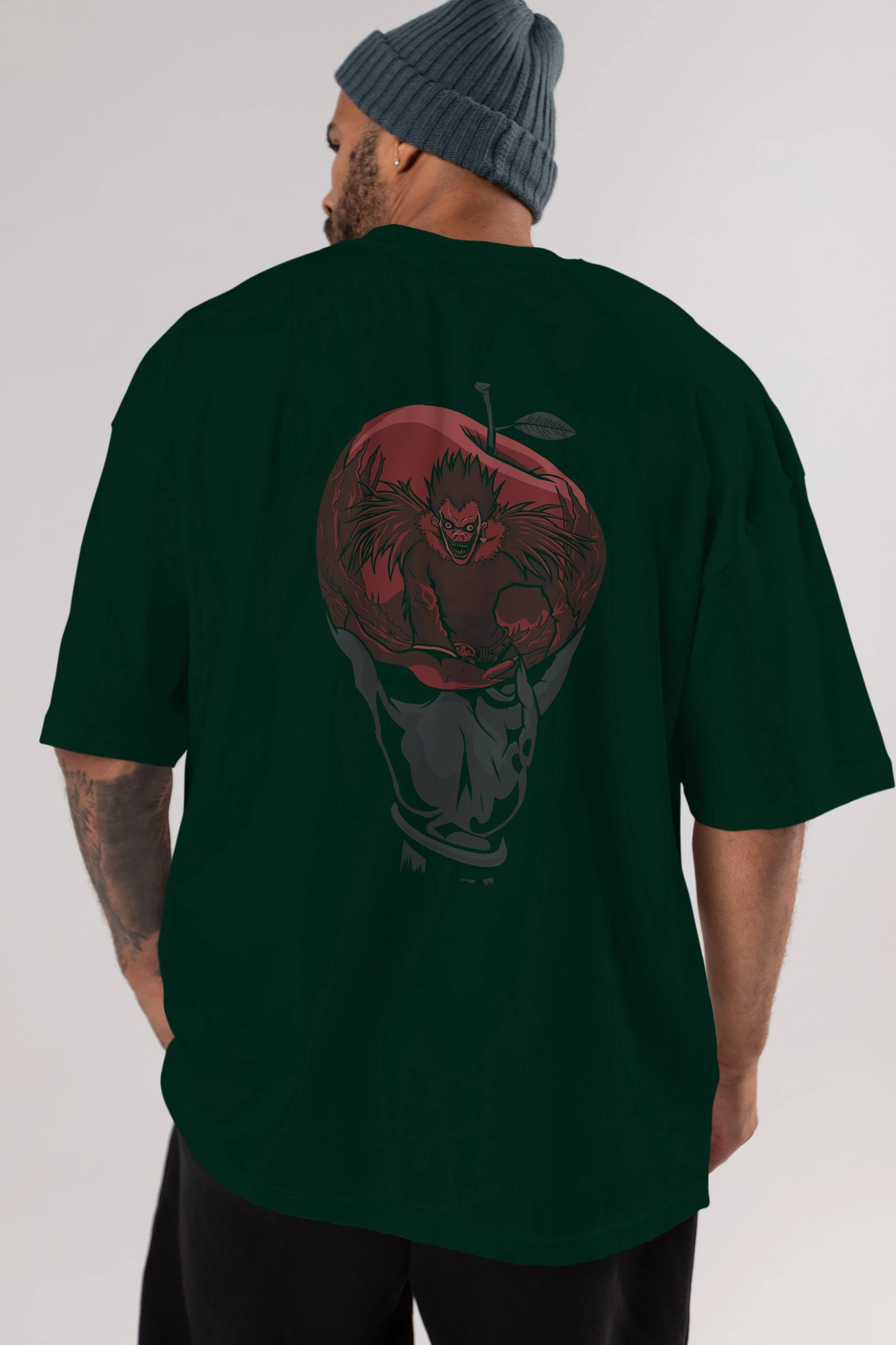 DEATH NOTE -RYUK Anime Arka Baskılı Oversize t-shirt Erkek Kadın Unisex