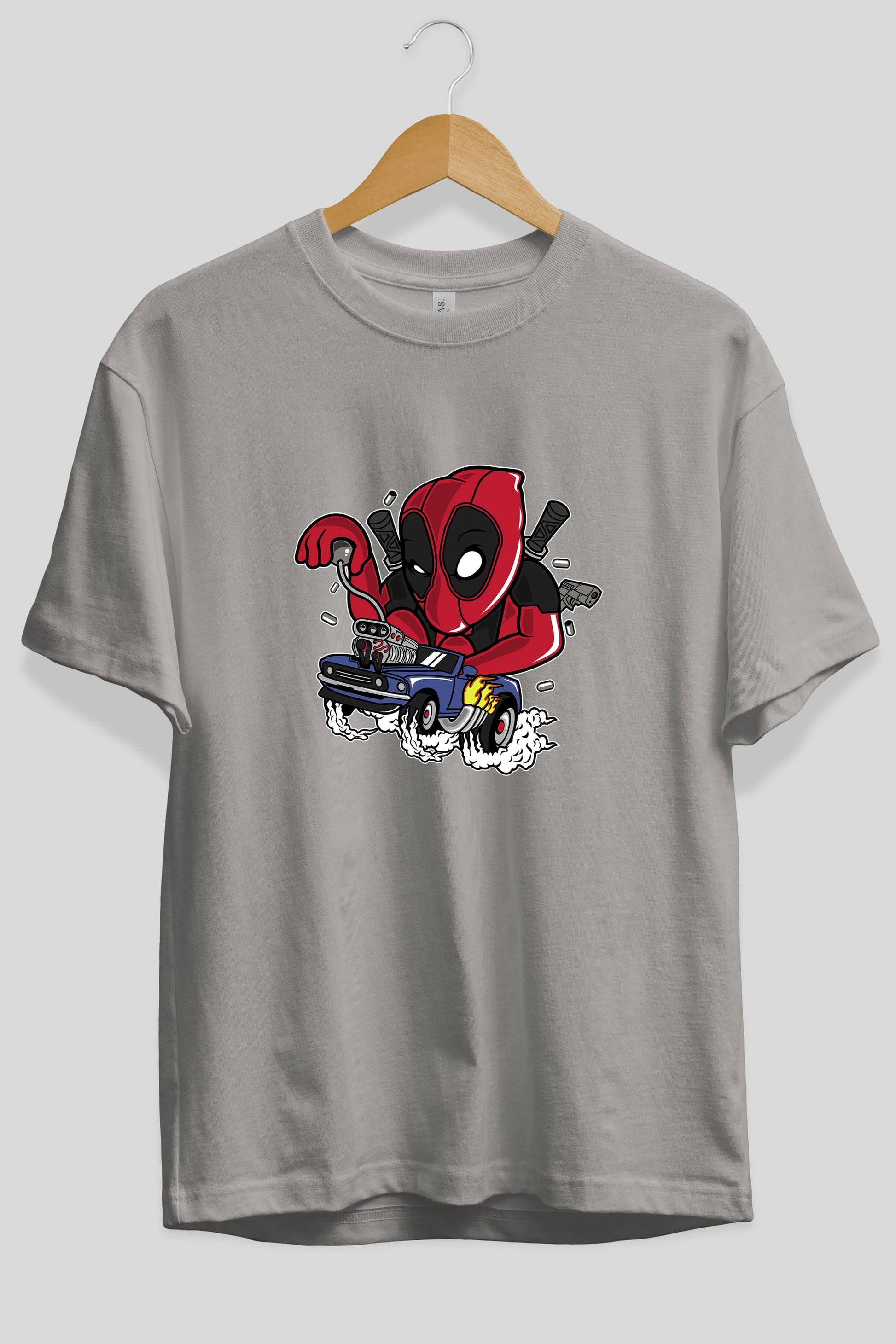Deadpool (21) Ön Baskılı Oversize t-shirt Erkek Kadın Unisex %100 Pamuk Bisiklet Yaka tişort