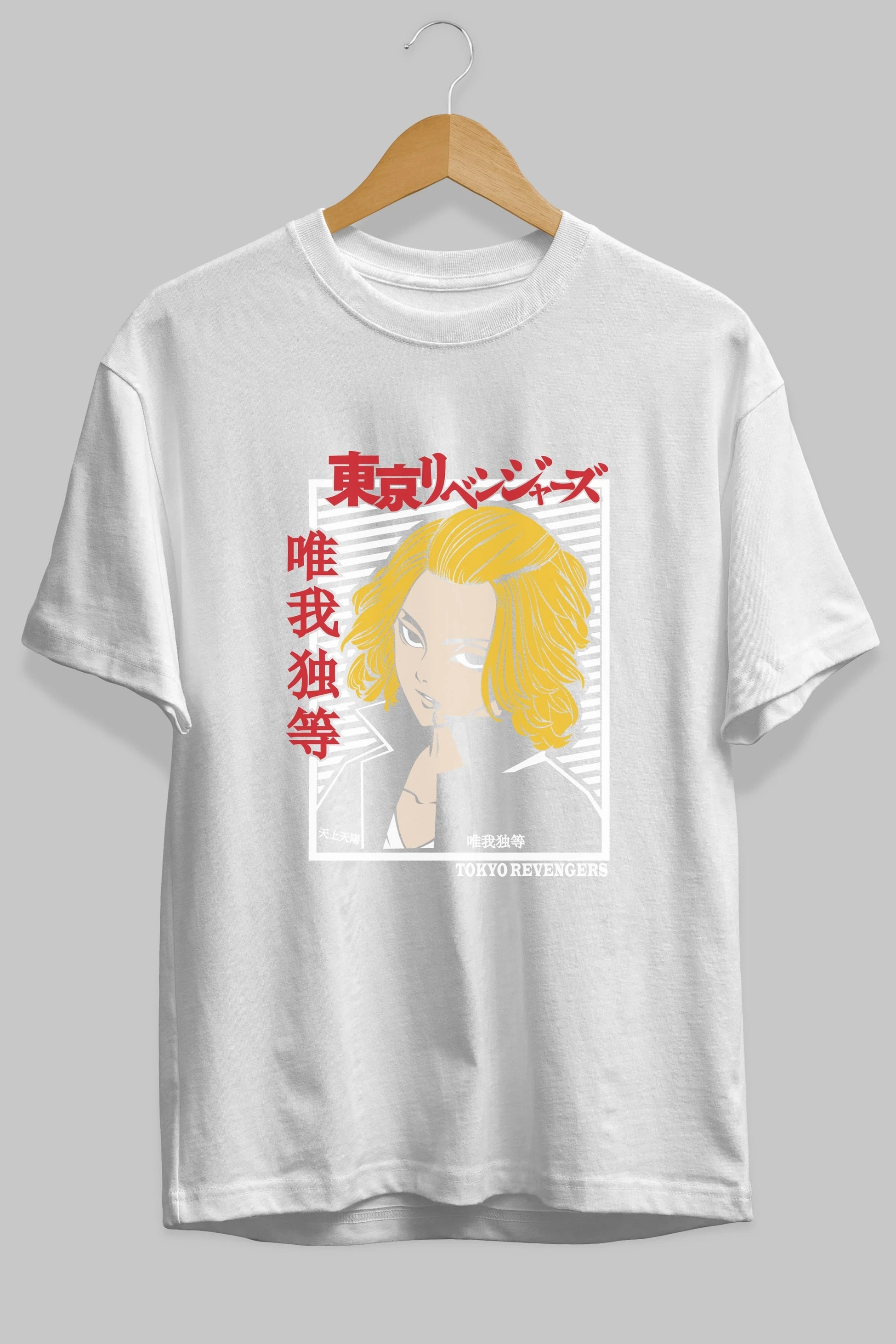 TokyoRev. M Anime Ön Baskılı Oversize t-shirt %100 pamuk Erkek Kadın Unisex