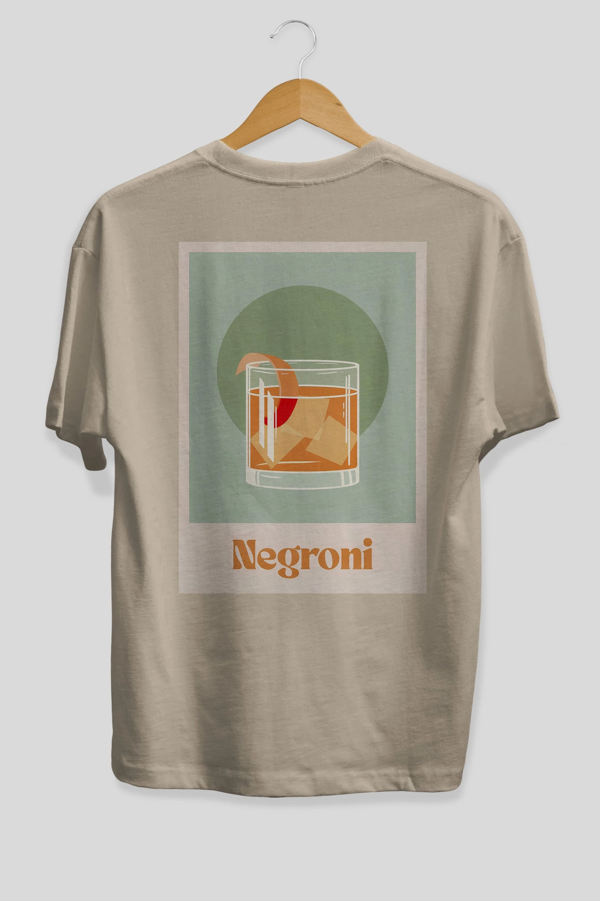 Negroni 5 Arka Baskılı Oversize t-shirt Erkek Kadın Unisex %100 Pamuk Bisiklet Yaka tişort