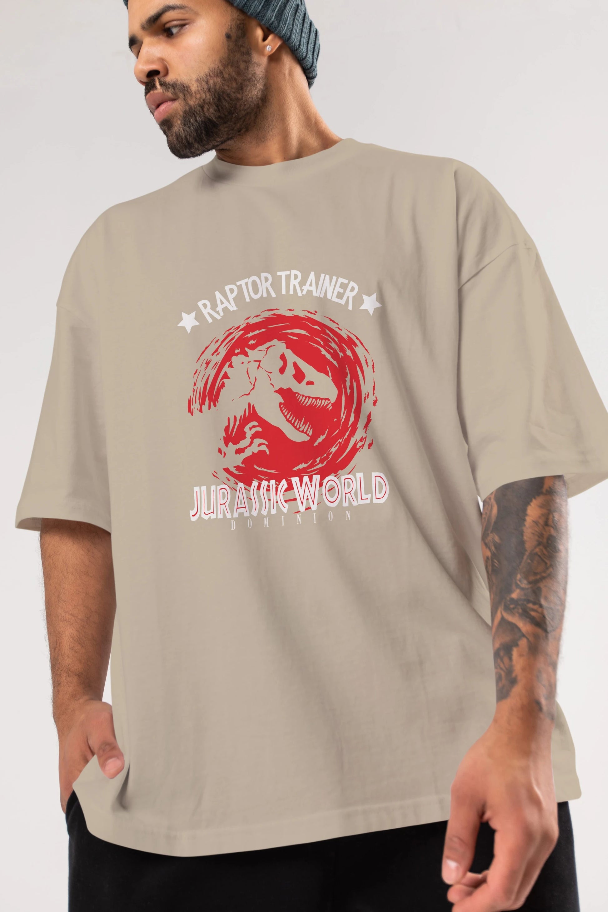 Jurassic Park (3) Ön Baskılı Oversize t-shirt Erkek Kadın Unisex %100 Pamuk Bisiklet Yaka tişort