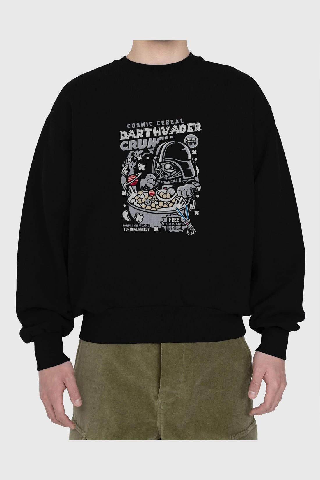Darth Vader (2) Ön Baskılı Oversize Sweatshirt Erkek Kadın Unisex