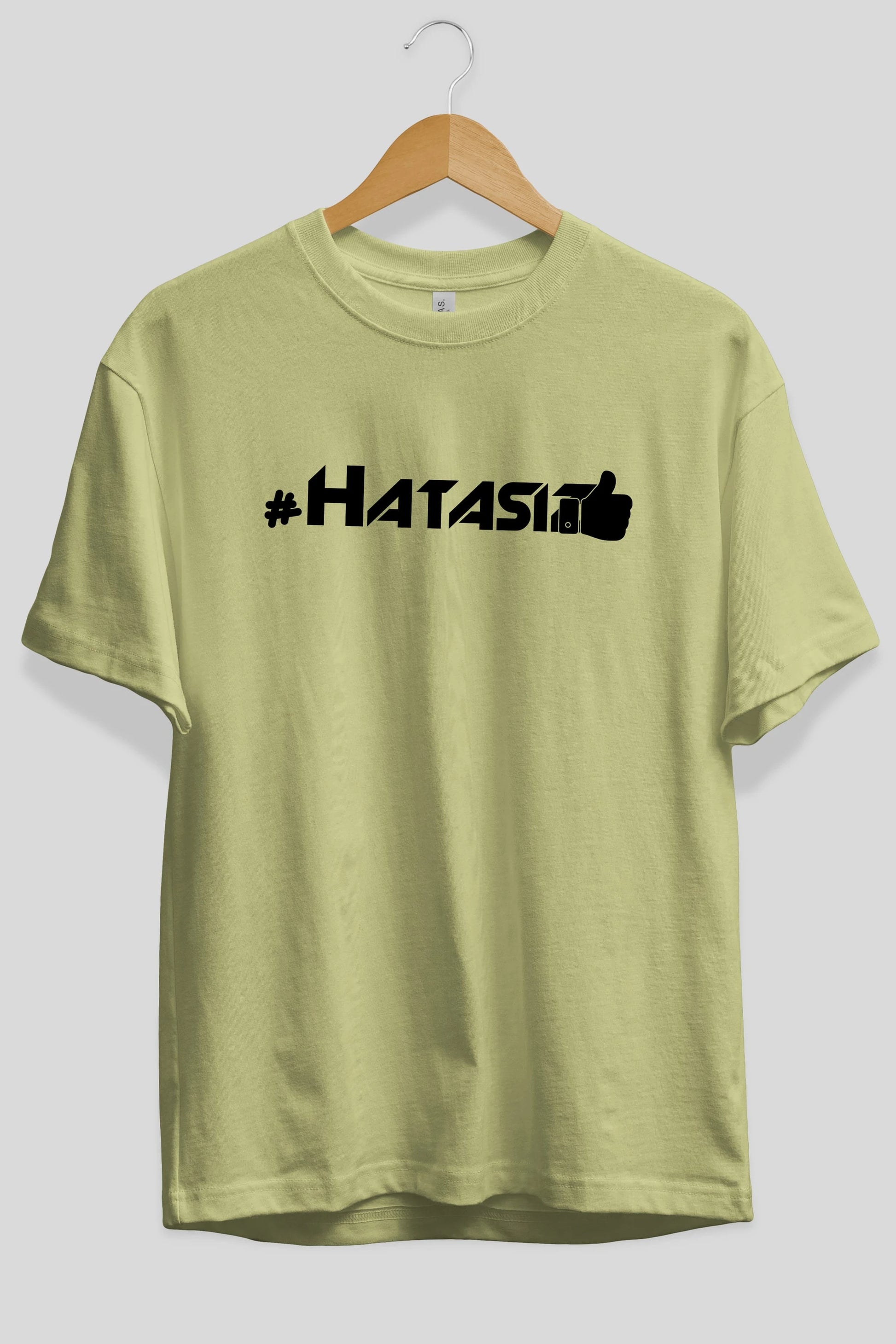 Hatasız Ön Baskılı Oversize t-shirt %100 pamuk Erkek Kadın Unisex