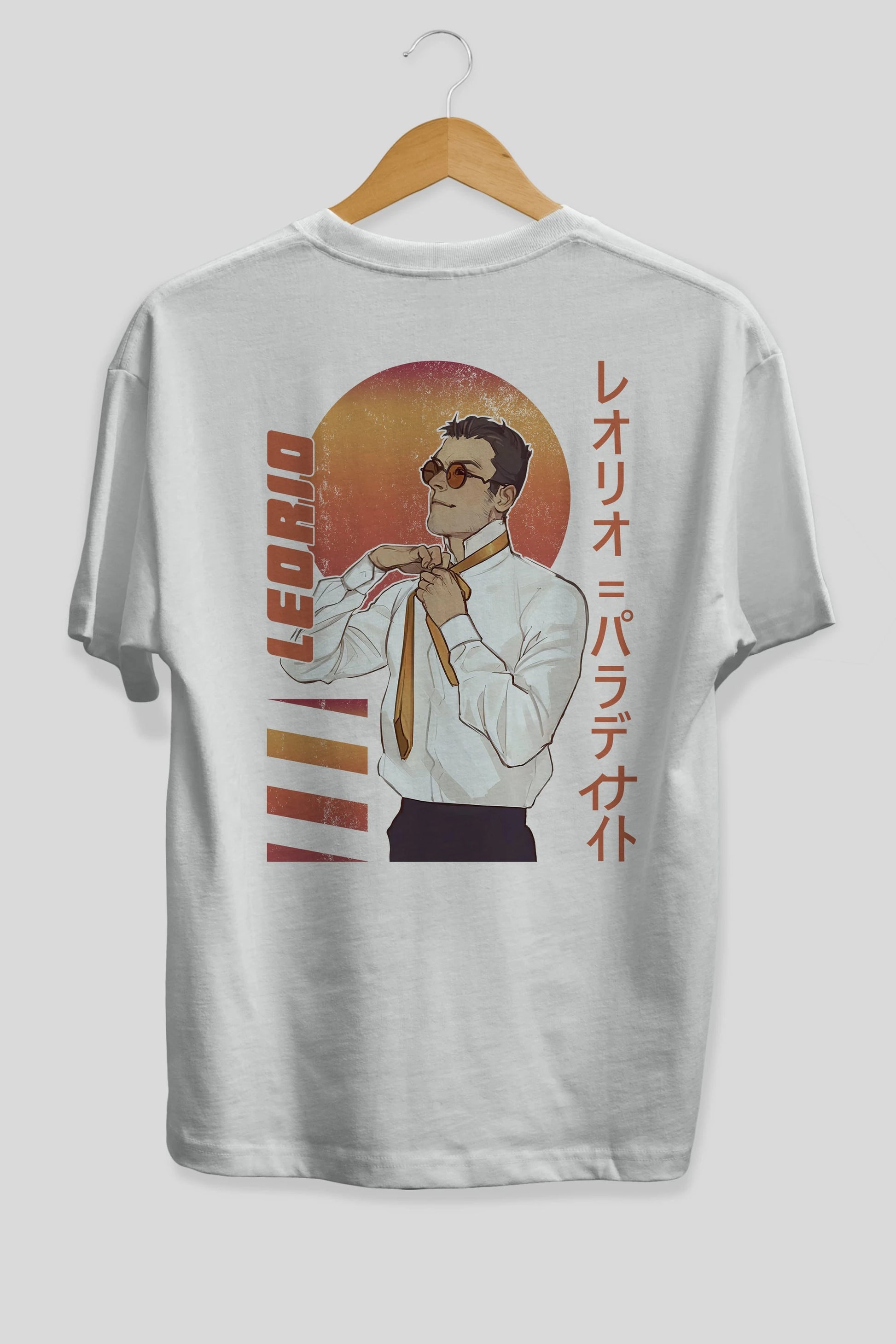 Leorio Paladiknight 5 (2) Anime Arka Baskılı Oversize t-shirt Erkek Kadın Unisex