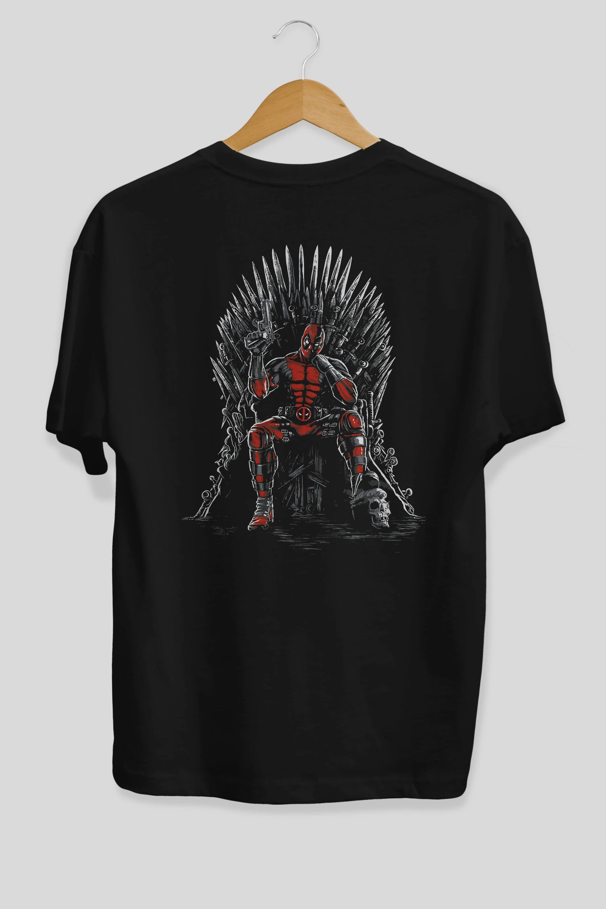 Deadpool (6) Arka Baskılı Oversize t-shirt Erkek Kadın Unisex %100 Pamuk Bisiklet Yaka tişort