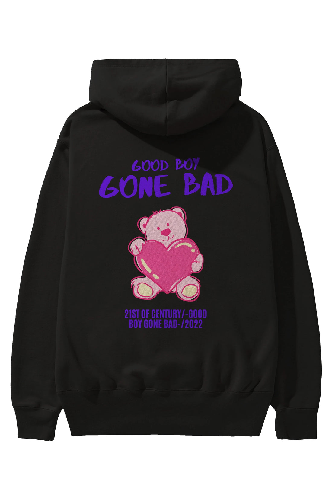 Good Boy Gona Bad Arka Baskılı Oversize Hoodie Kapüşonlu Sweatshirt Erkek Kadın Unisex