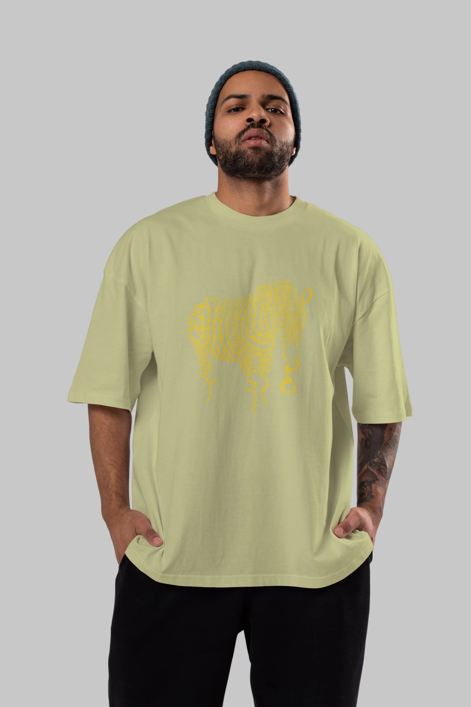 Nature of Crime Ön Baskılı Oversize t-shirt %100 pamuk Erkek Kadın Unisex