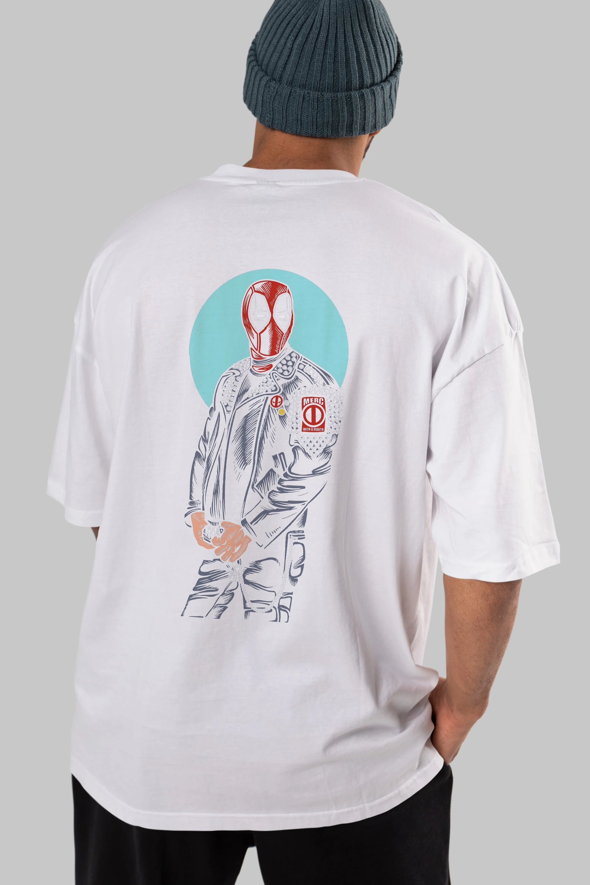 Rebeliion Mercenary Arka Baskılı Oversize t-shirt Erkek Kadın Unisex %100 Pamuk