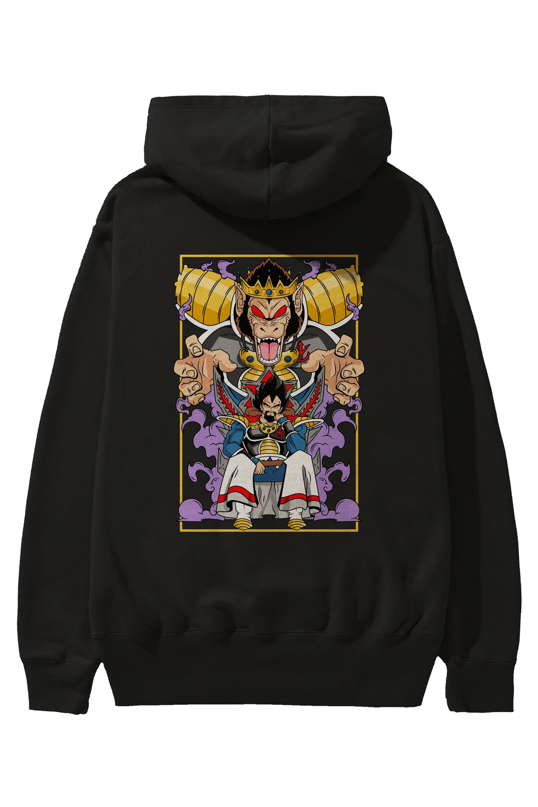 DragonBall ReyVegeta Anime Arka Baskılı Hoodie Oversize Kapüşonlu Sweatshirt Erkek Kadın Unisex