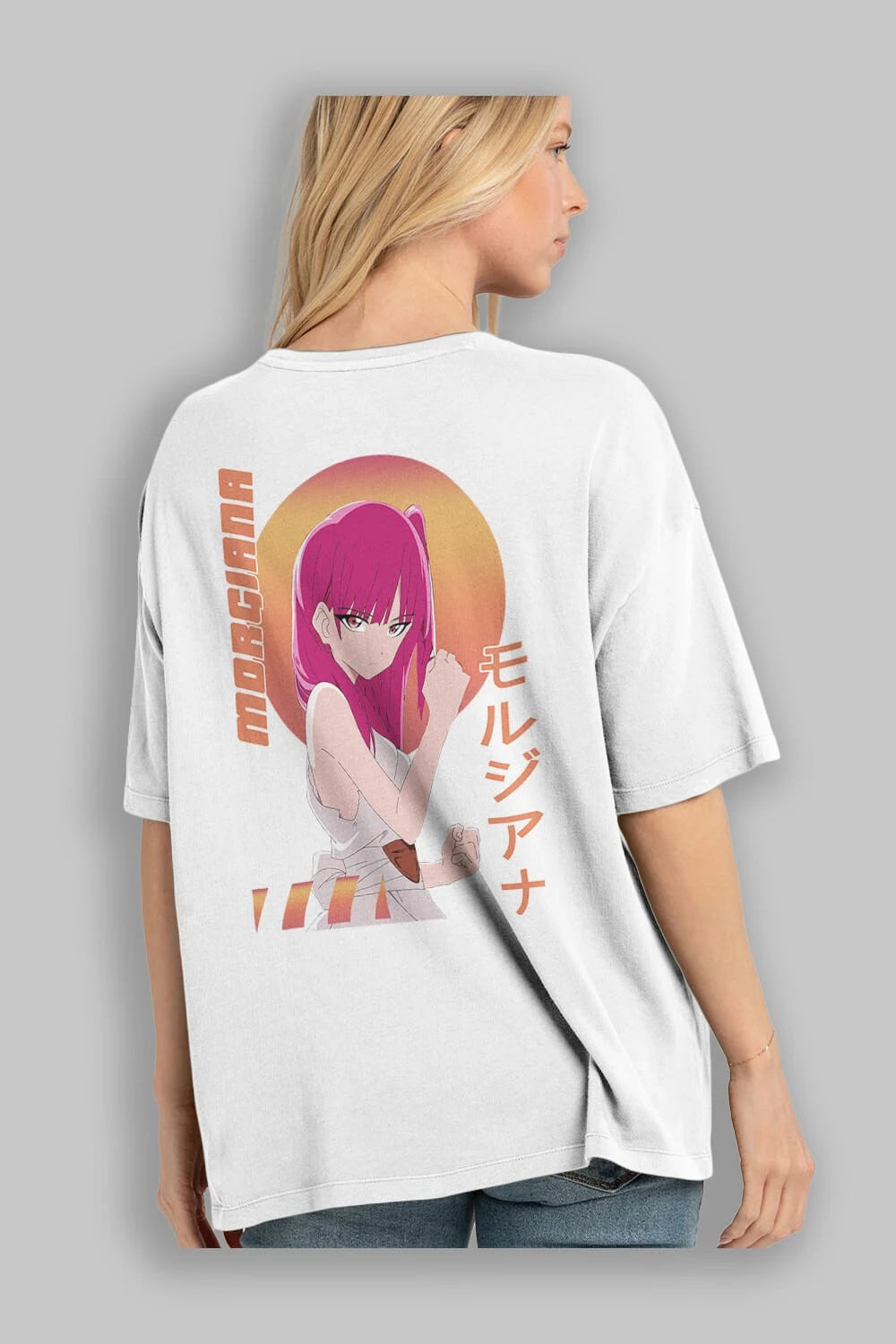 Morgiana 5 Anime Arka Baskılı Oversize t-shirt Erkek Kadın Unisex
