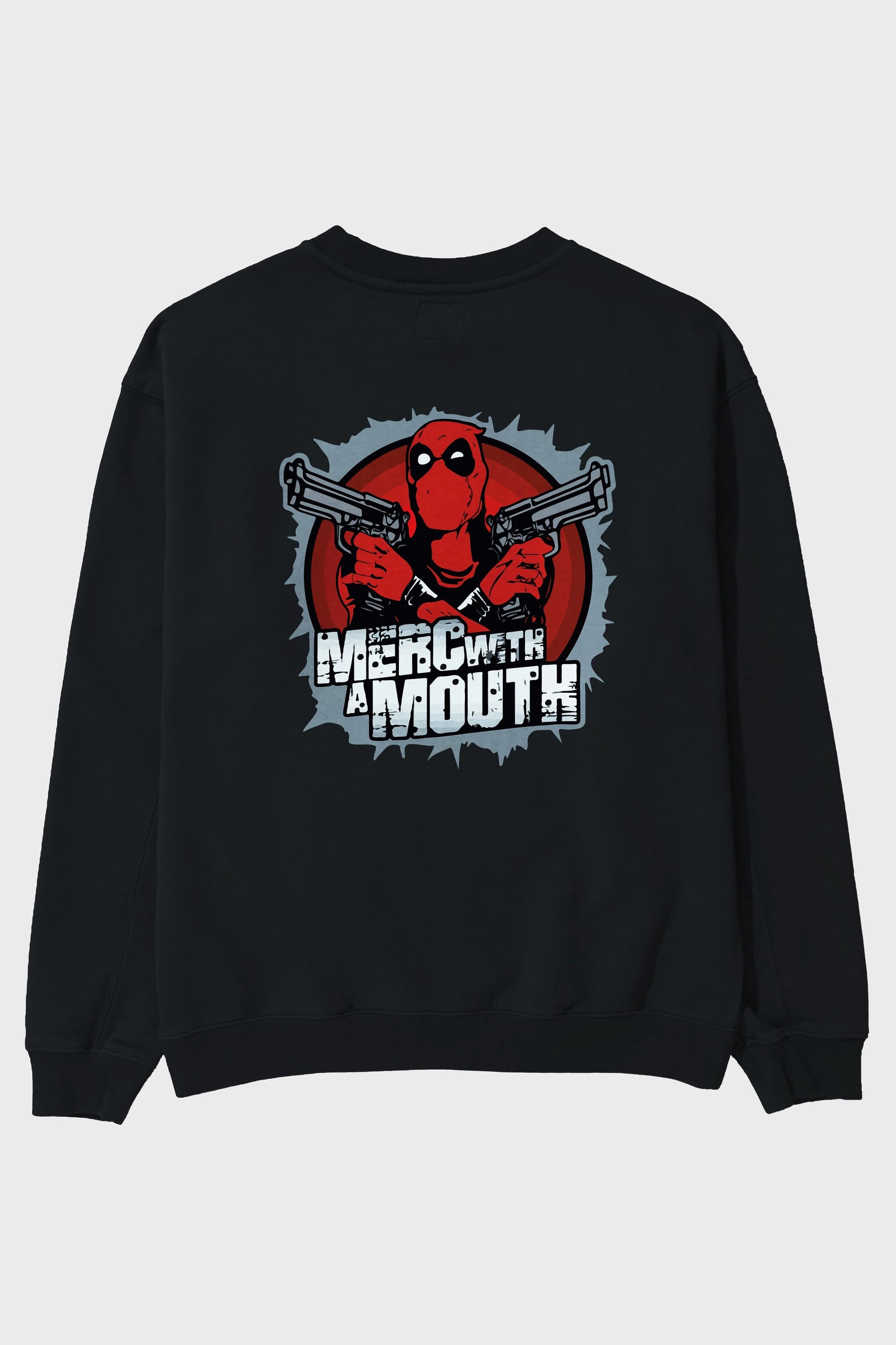 Deadpool (13) Arka Baskılı Oversize Sweatshirt Erkek Kadın Unisex
