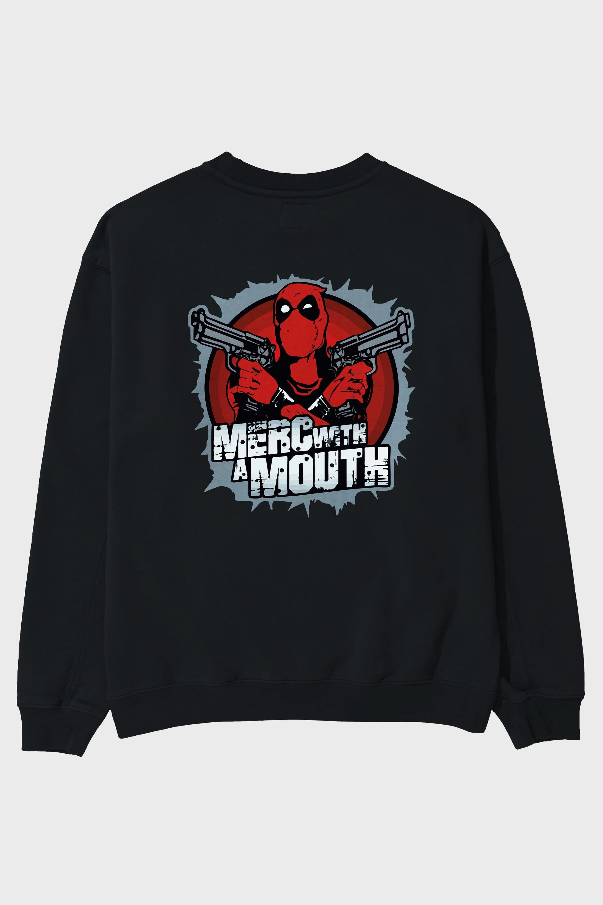 Deadpool (13) Arka Baskılı Oversize Sweatshirt Erkek Kadın Unisex