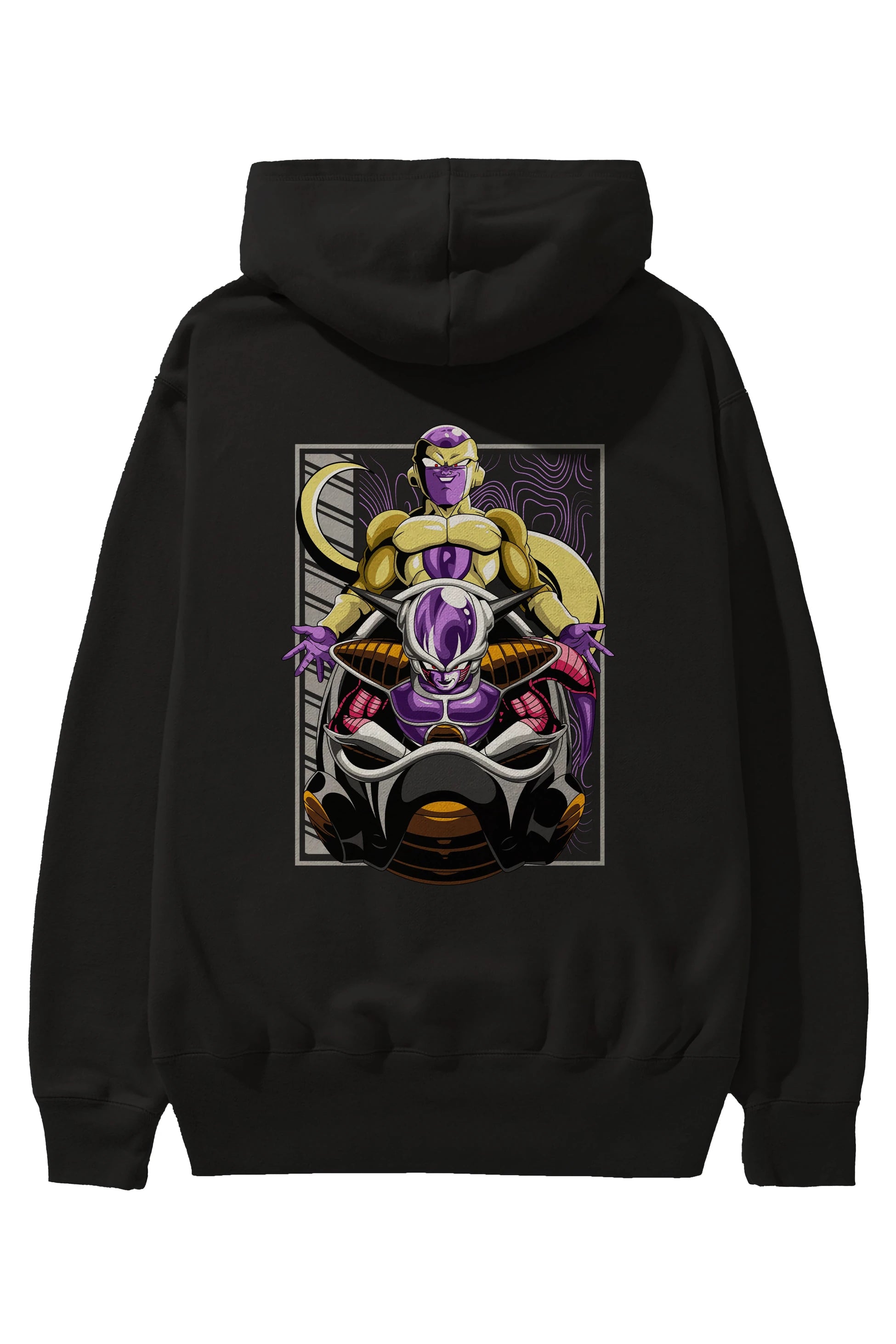 DragonBall Freezer Anime Arka Baskılı Hoodie Oversize Kapüşonlu Sweatshirt Erkek Kadın Unisex