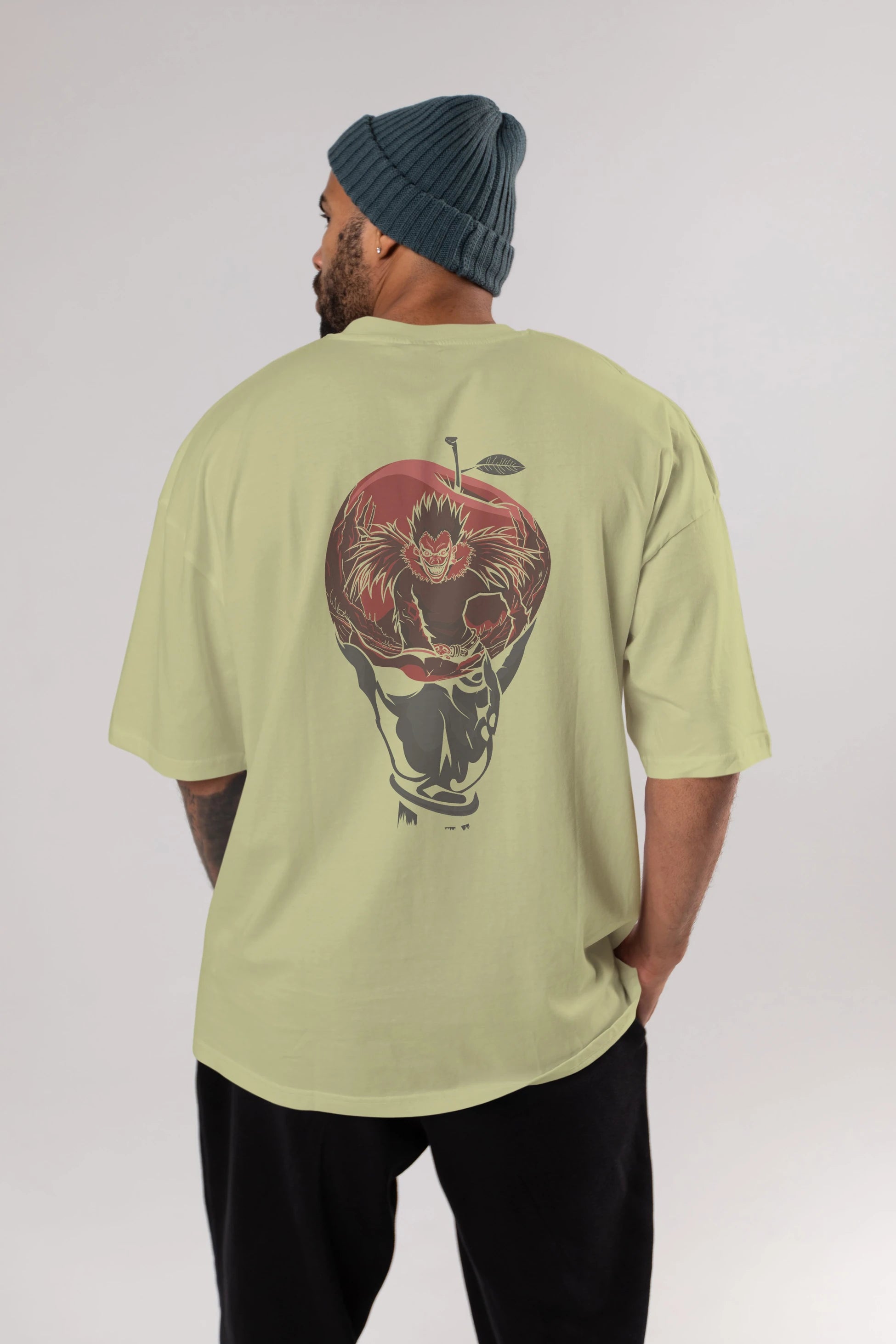 DEATH NOTE -RYUK Anime Arka Baskılı Oversize t-shirt Erkek Kadın Unisex