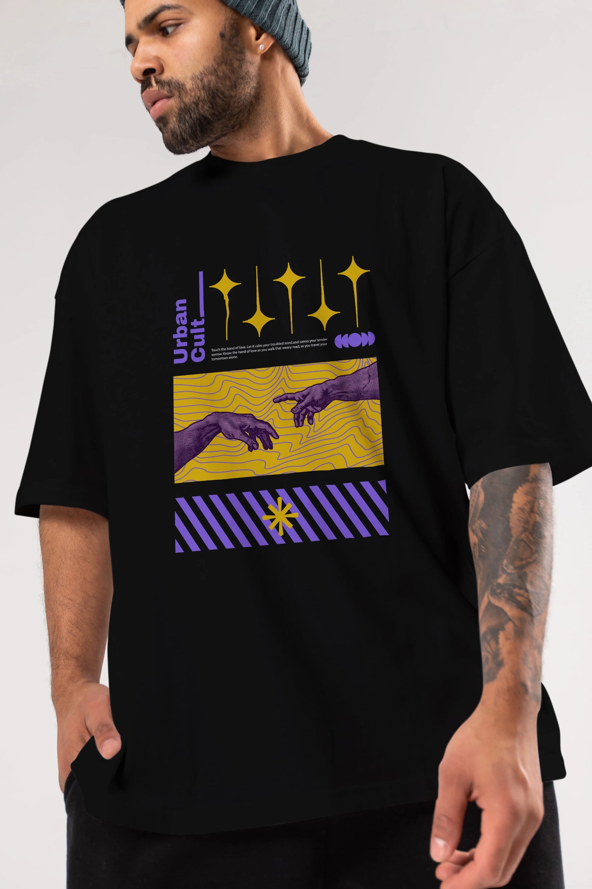 Urban Cult Ön Baskılı Oversize t-shirt Erkek Kadın Unisex