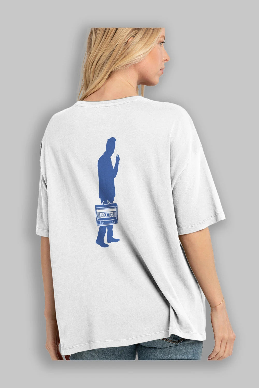 Sound Collector Arka Baskılı Oversize t-shirt %100 pamuk Erkek Kadın Unisex