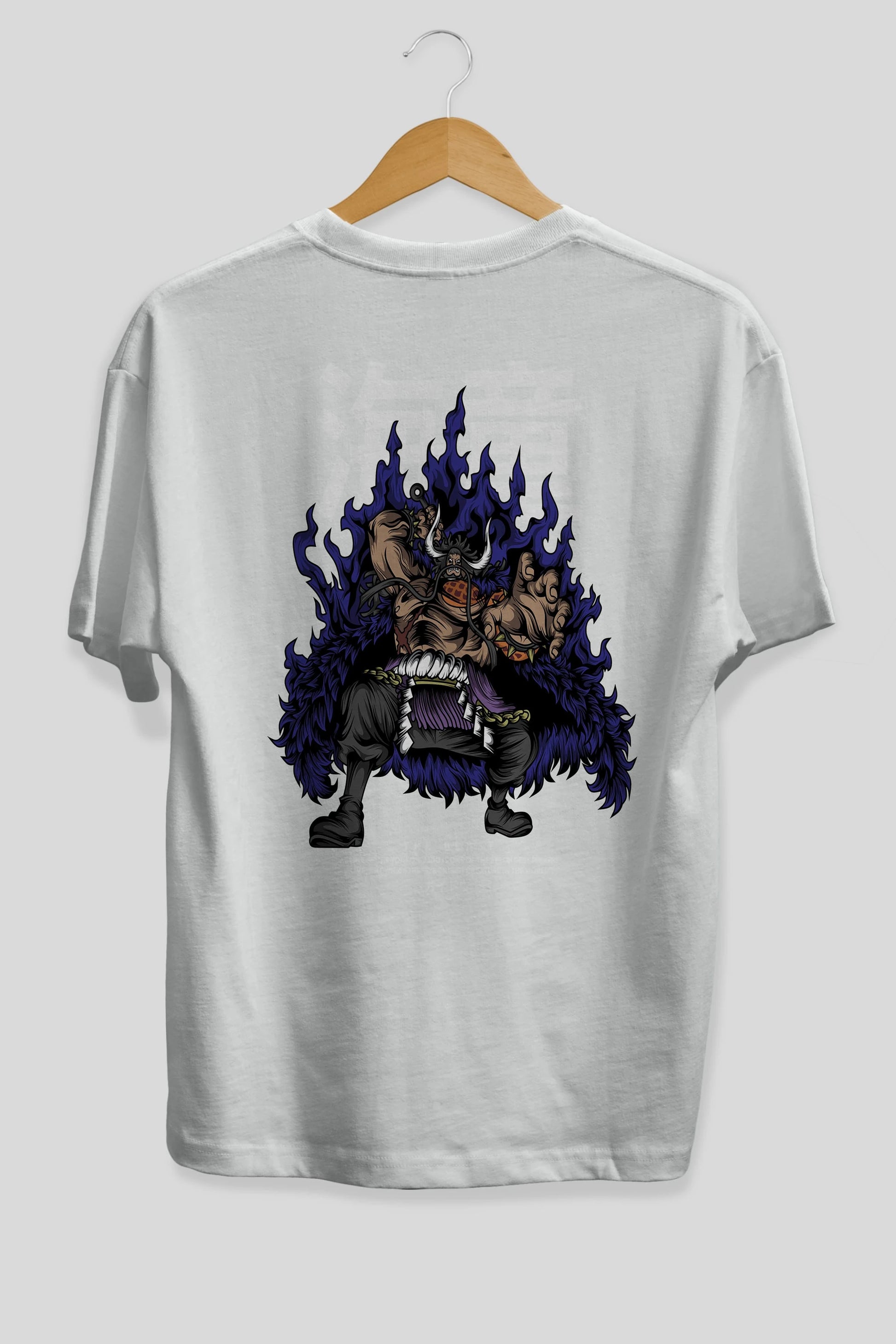 Kaido Anime Arka Baskılı Oversize t-shirt Erkek Kadın Unisex
