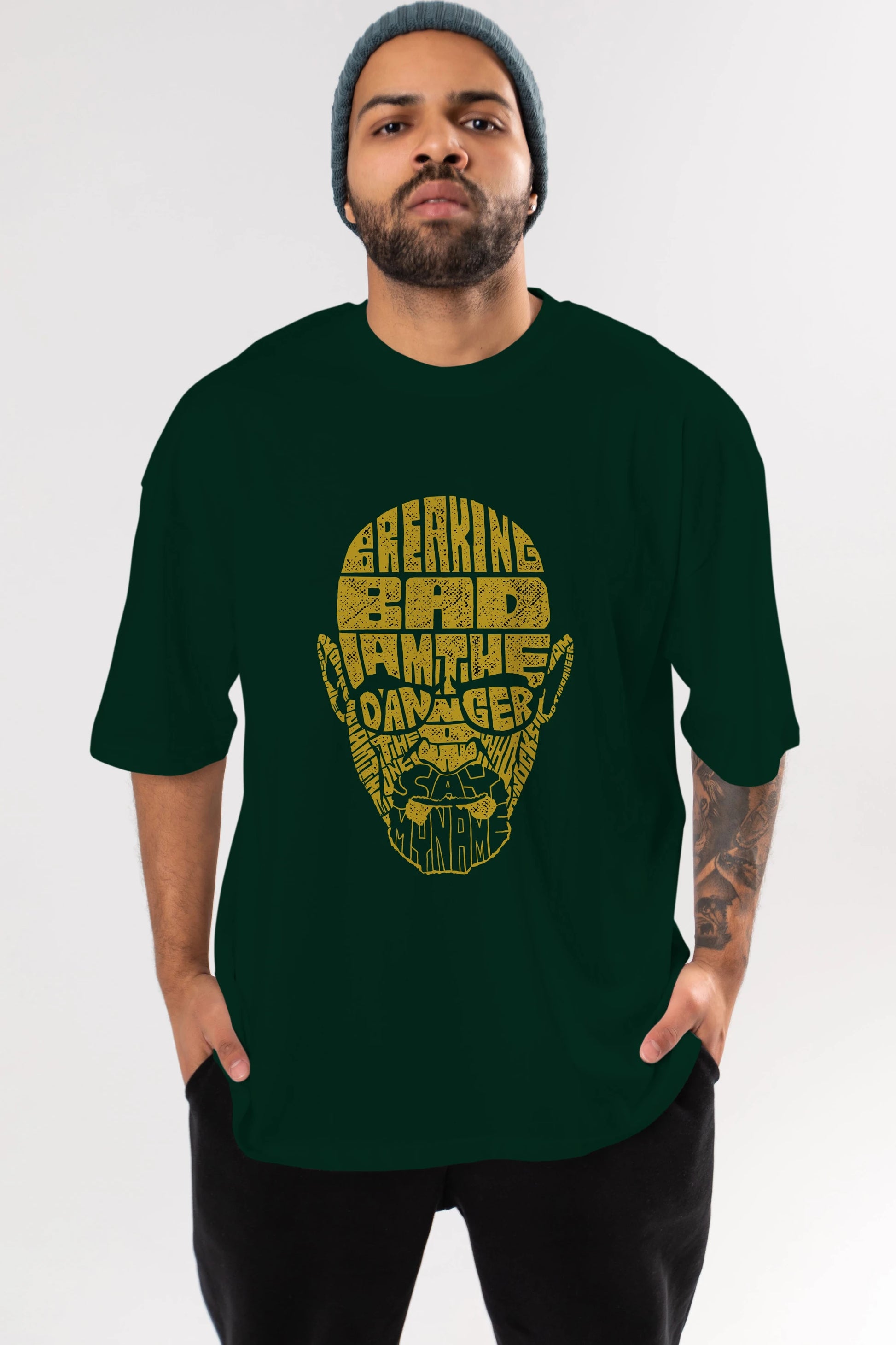 Breaking Bad Ön Baskılı Oversize t-shirt %100 pamuk Erkek Kadın Unisex
