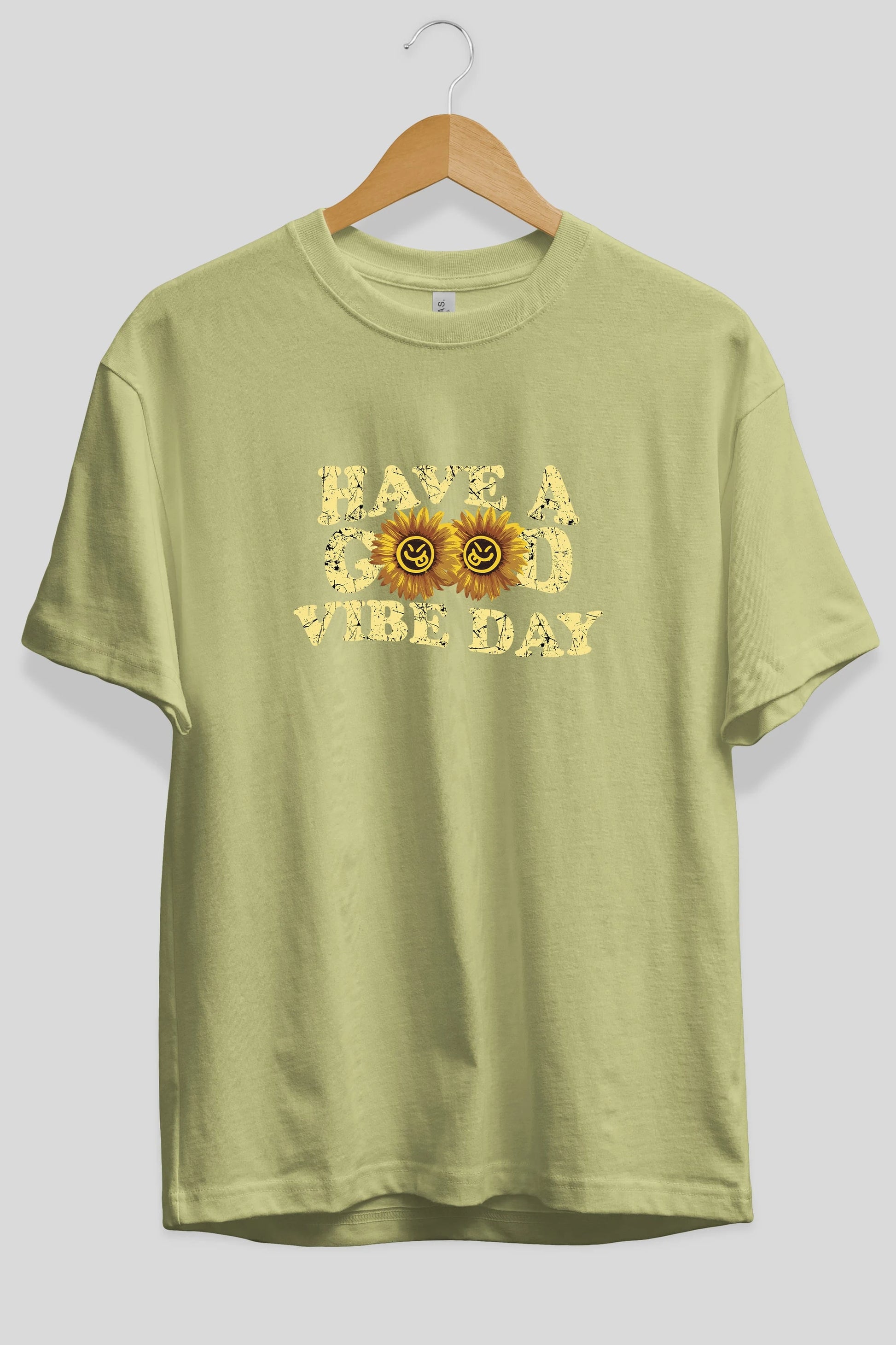 Have a Good Vibe Day Ön Baskılı Oversize t-shirt Erkek Kadın Unisex