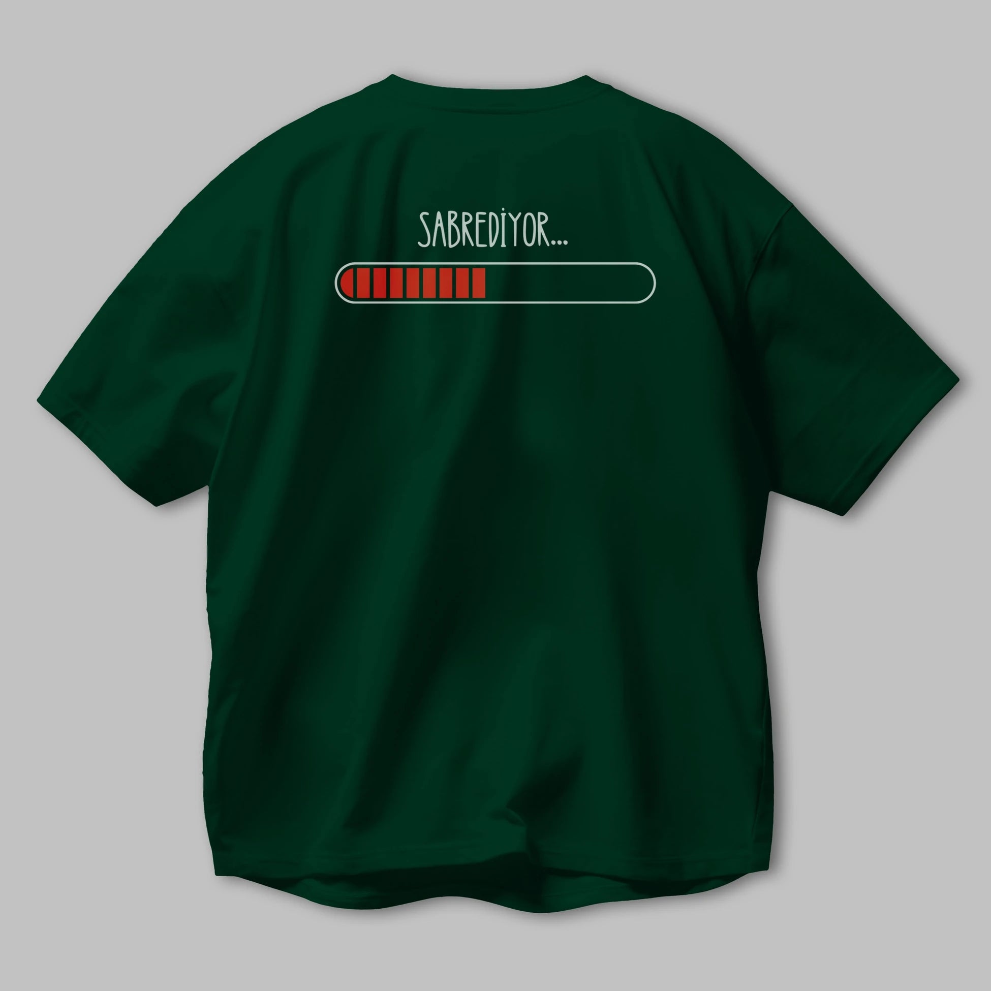 Sabrediyor Yazılı Arka Baskılı Oversize t-shirt Erkek Kadın Unisex