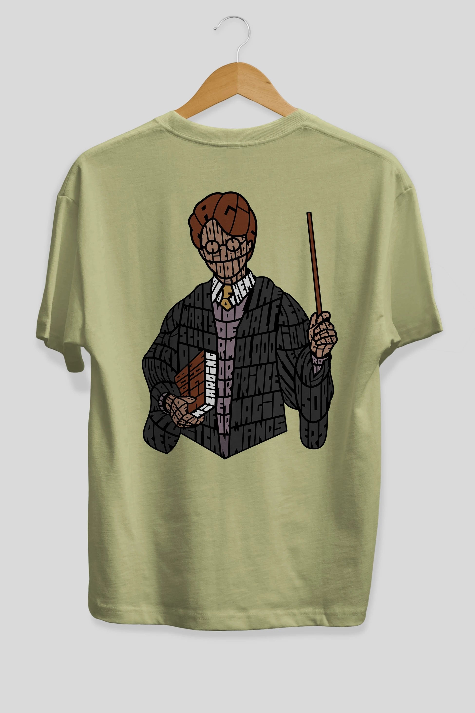 Harry Arka Baskılı Oversize t-shirt %100 pamuk Erkek Kadın Unisex