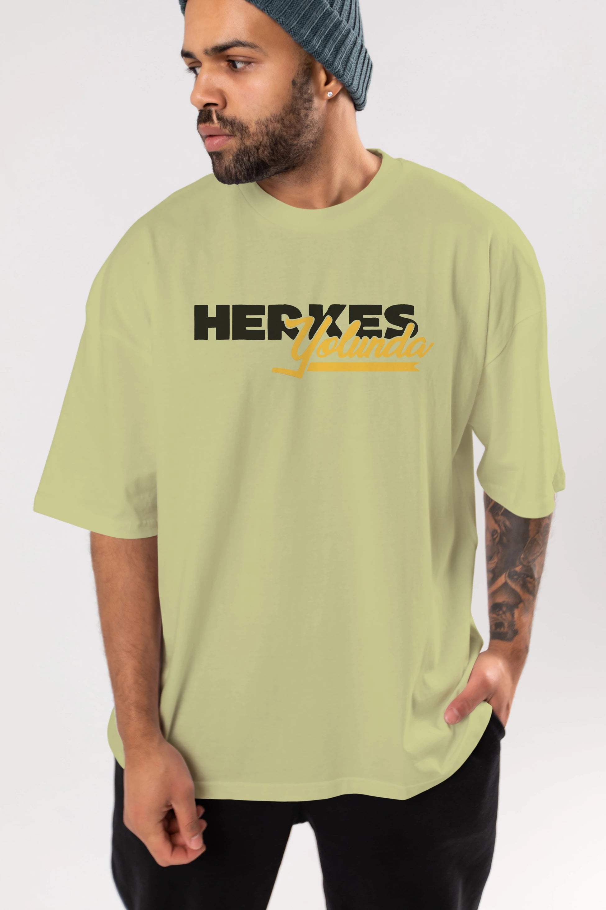 Herkes Yolunda Ön Baskılı Oversize t-shirt %100 pamuk Erkek Kadın Unisex