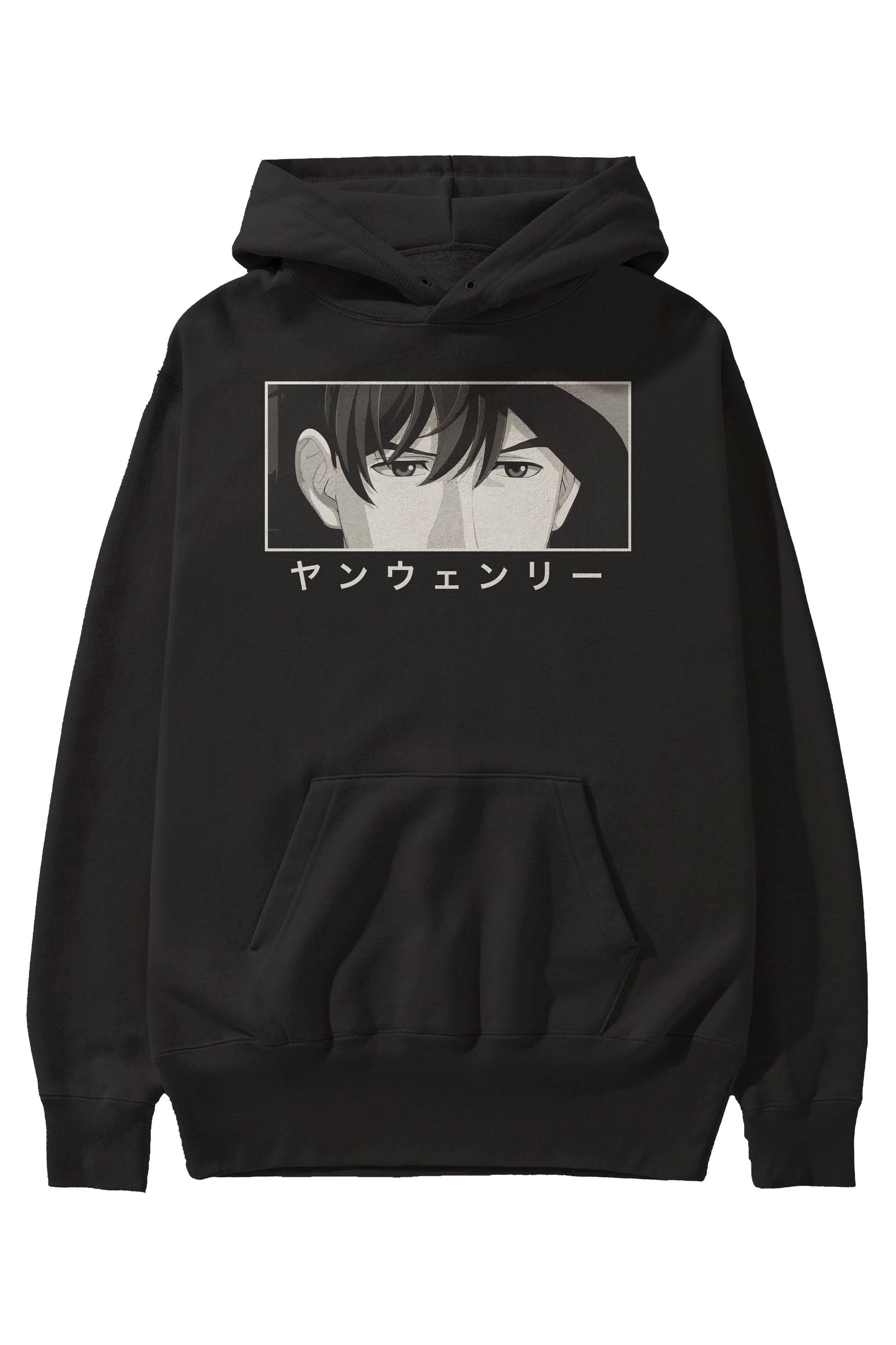 Wen-li Yang 1 Anime Ön Baskılı Hoodie Oversize Kapüşonlu Sweatshirt Erkek Kadın Unisex
