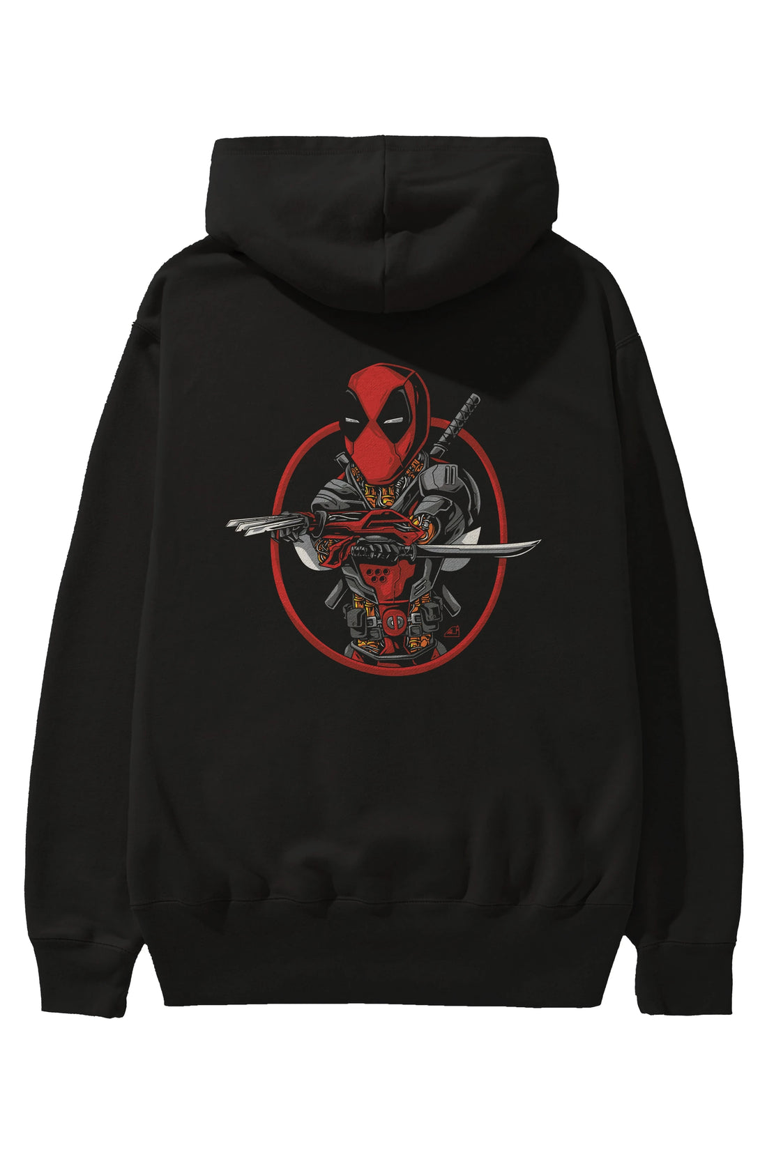 Deadpool (5) Arka Baskılı Hoodie Oversize Kapüşonlu Sweatshirt Erkek Kadın Unisex