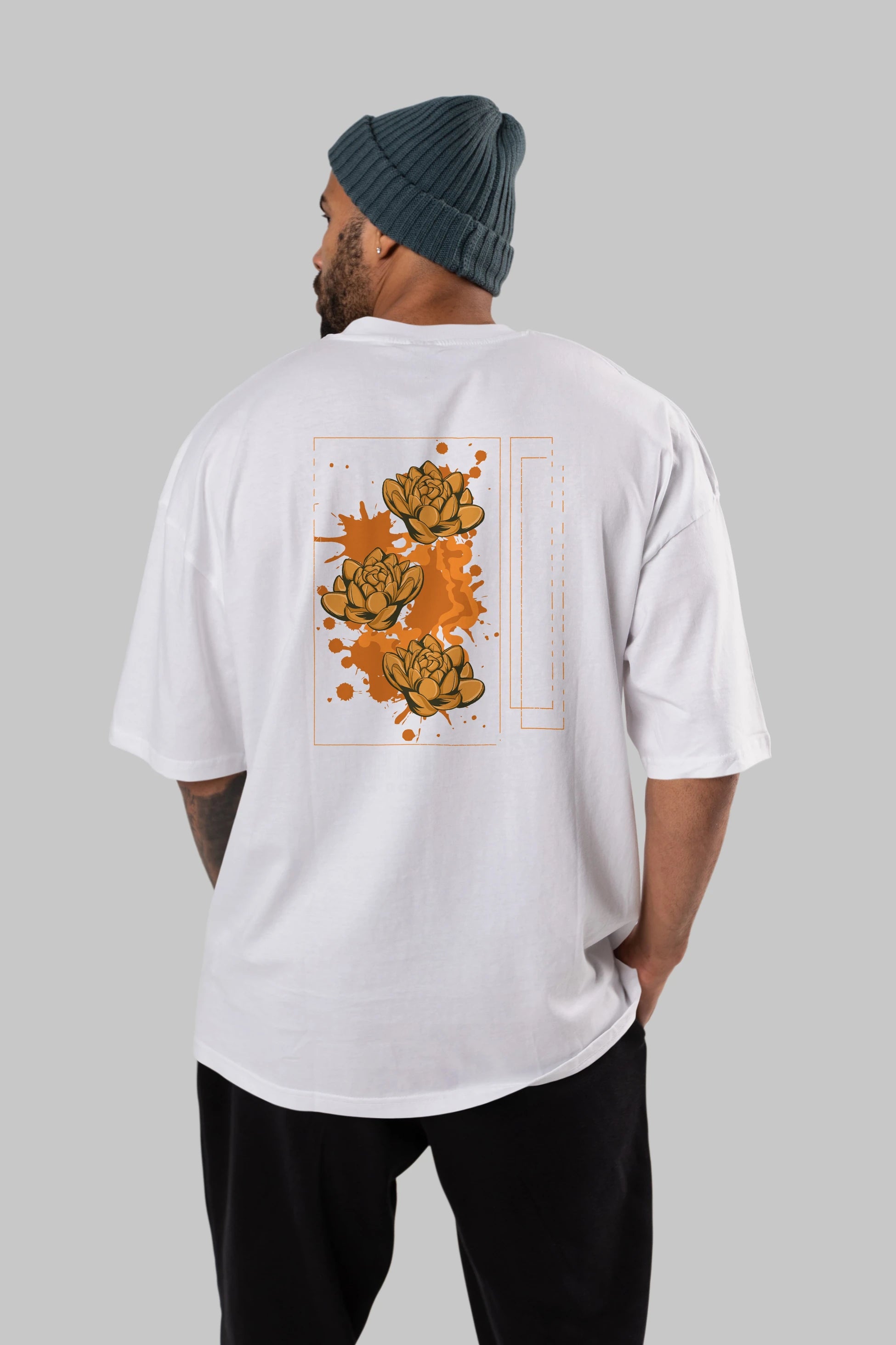 Incandescent Arka Baskılı Oversize t-shirt Erkek Kadın Unisex