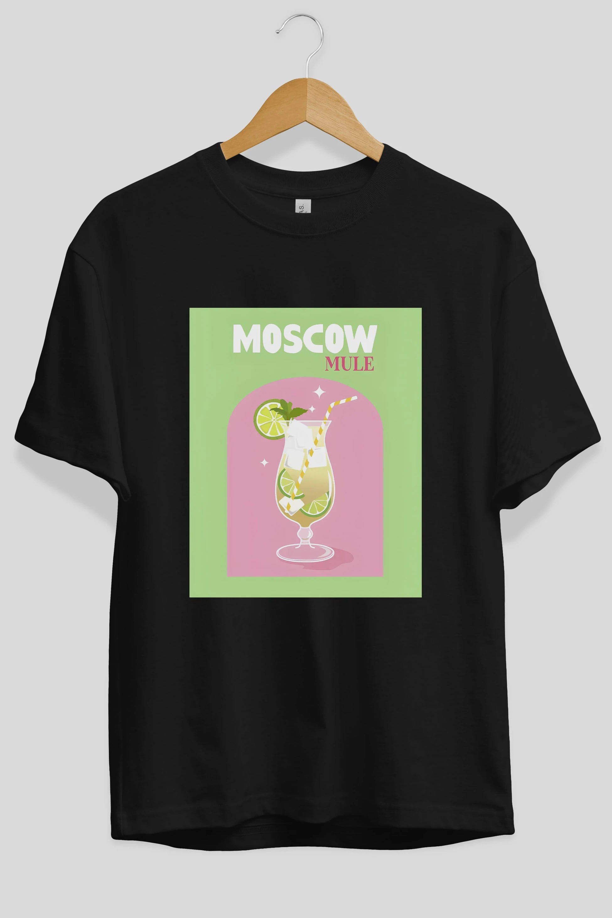 Moscow Mule 5 Ön Baskılı Oversize t-shirt Erkek Kadın Unisex %100 Pamuk Bisiklet Yaka tişort