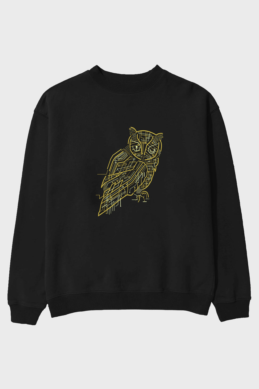 Electrical Owl Ön Baskılı Oversize Sweatshirt Erkek Kadın Unisex