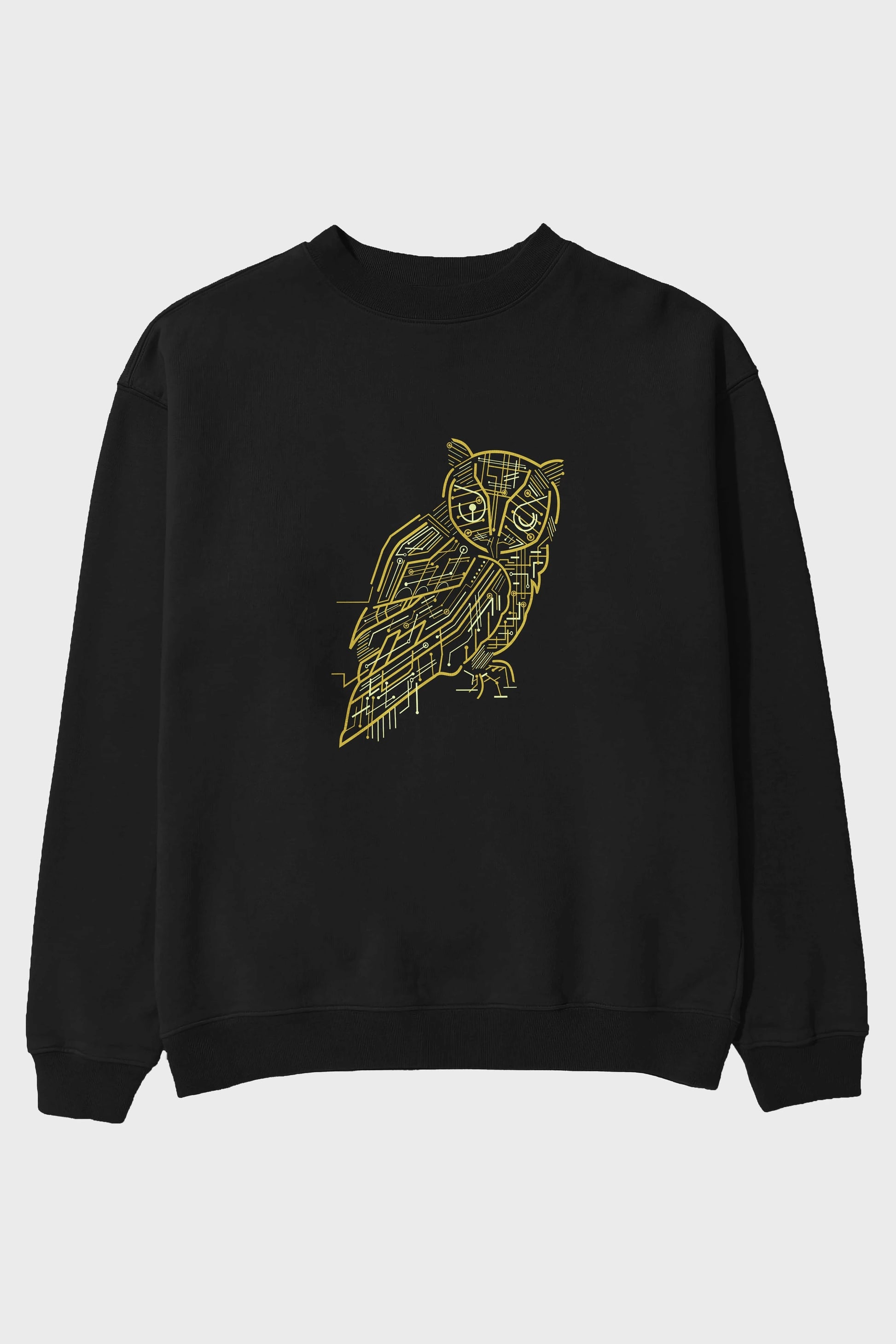 Electrical Owl Ön Baskılı Oversize Sweatshirt Erkek Kadın Unisex