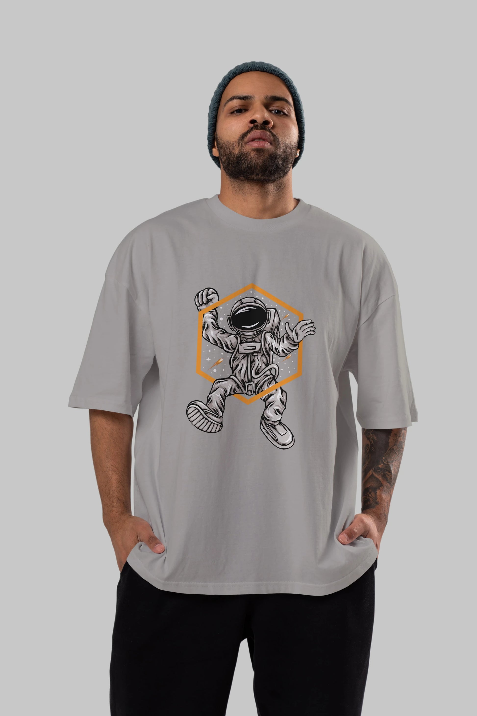 Astrofun Ön Baskılı Oversize t-shirt Erkek Kadın Unisex