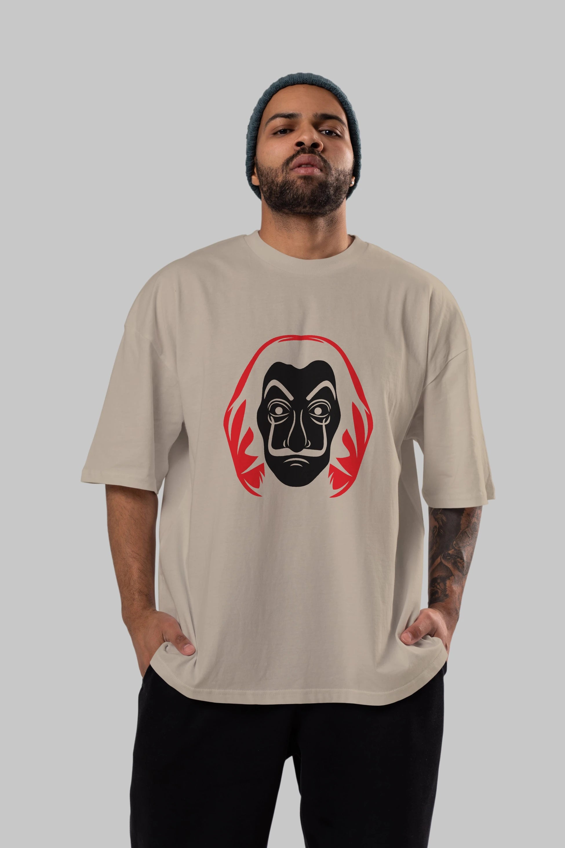 La Casa De Papel (8) Ön Baskılı Oversize t-shirt Erkek Kadın Unisex %100 Pamuk Bisiklet Yaka tişort